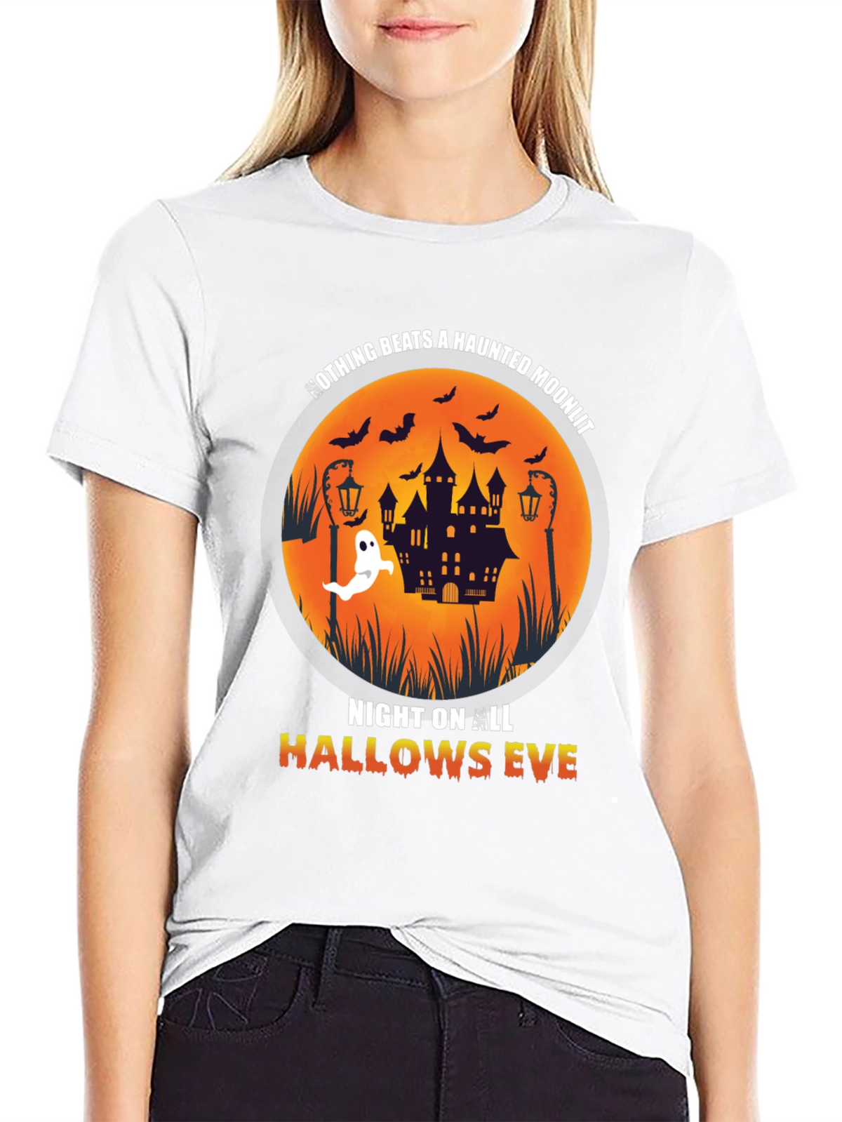 Haunted Moonlit Halloween T-Shirt
