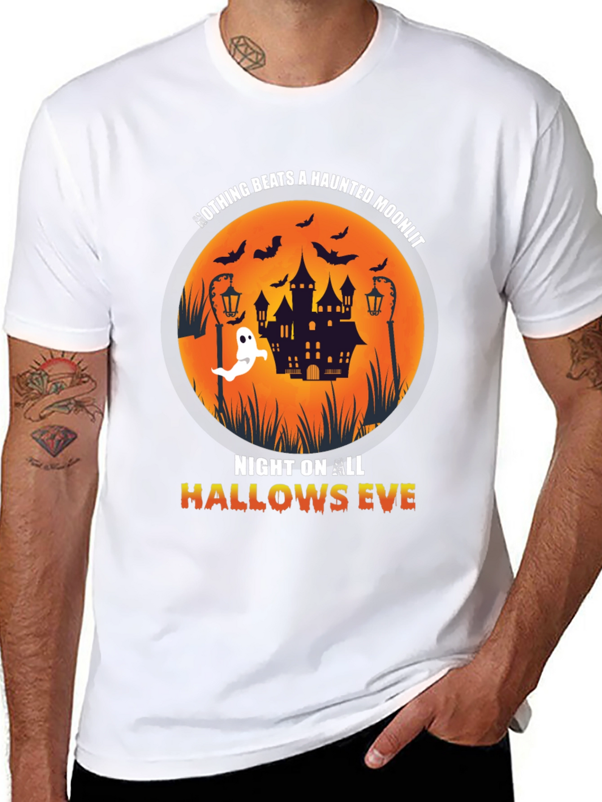 Haunted Moonlit Halloween T-Shirt