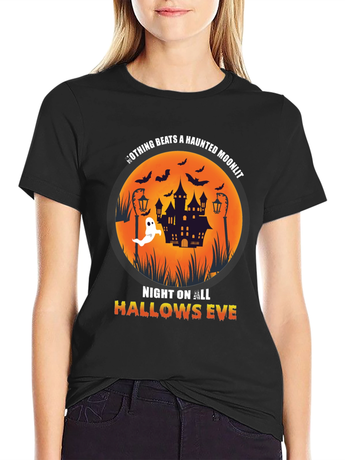 Haunted Moonlit Halloween T-Shirt
