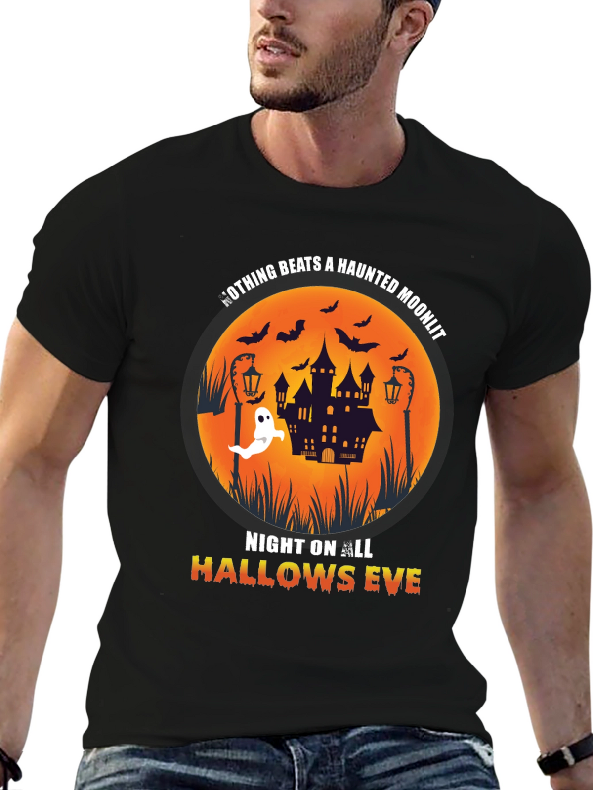 Haunted Moonlit Halloween T-Shirt