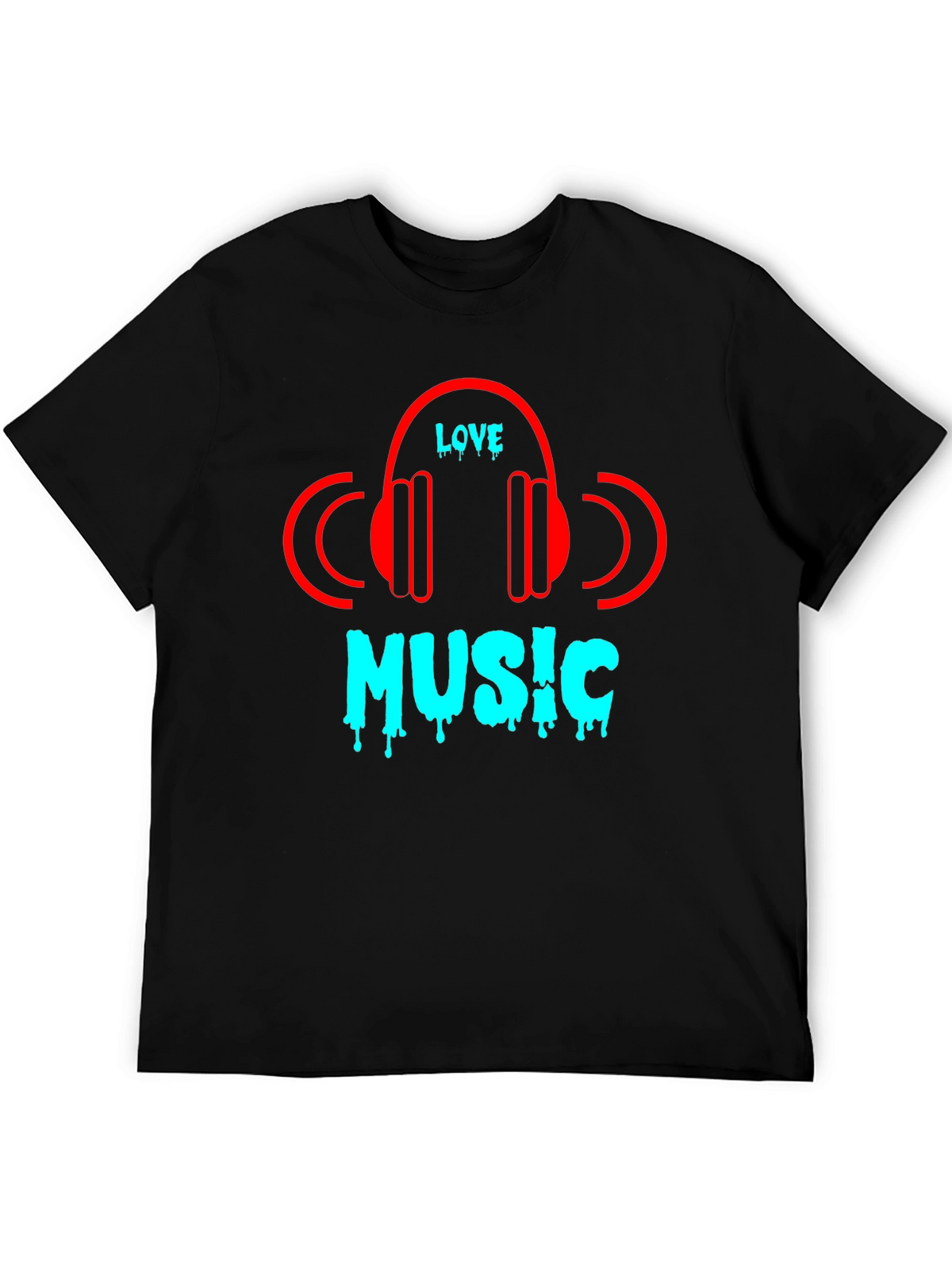 Love Music Black T-Shirt
