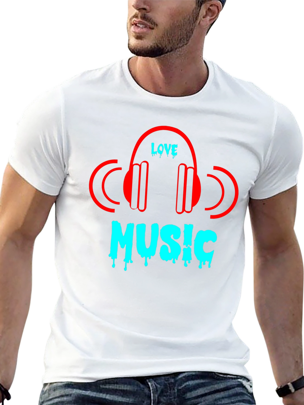 Love Music Black T-Shirt