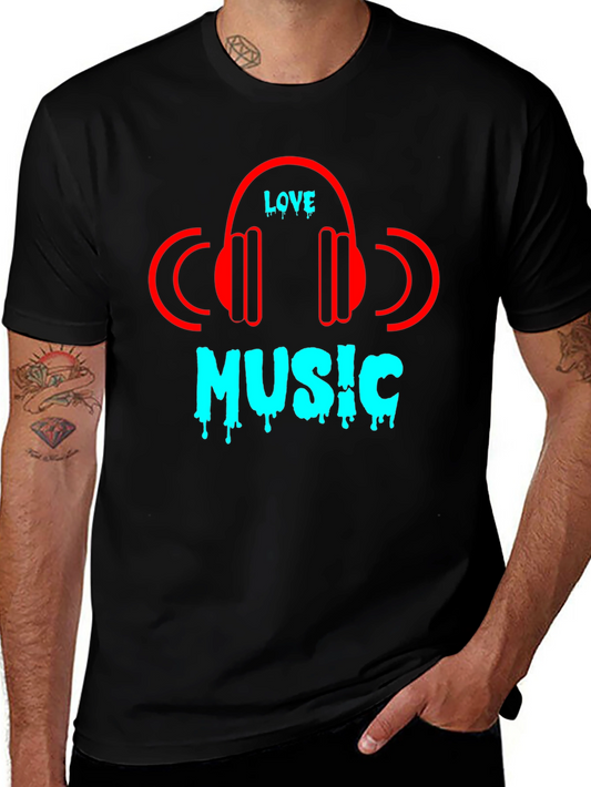Love Music Black T-Shirt
