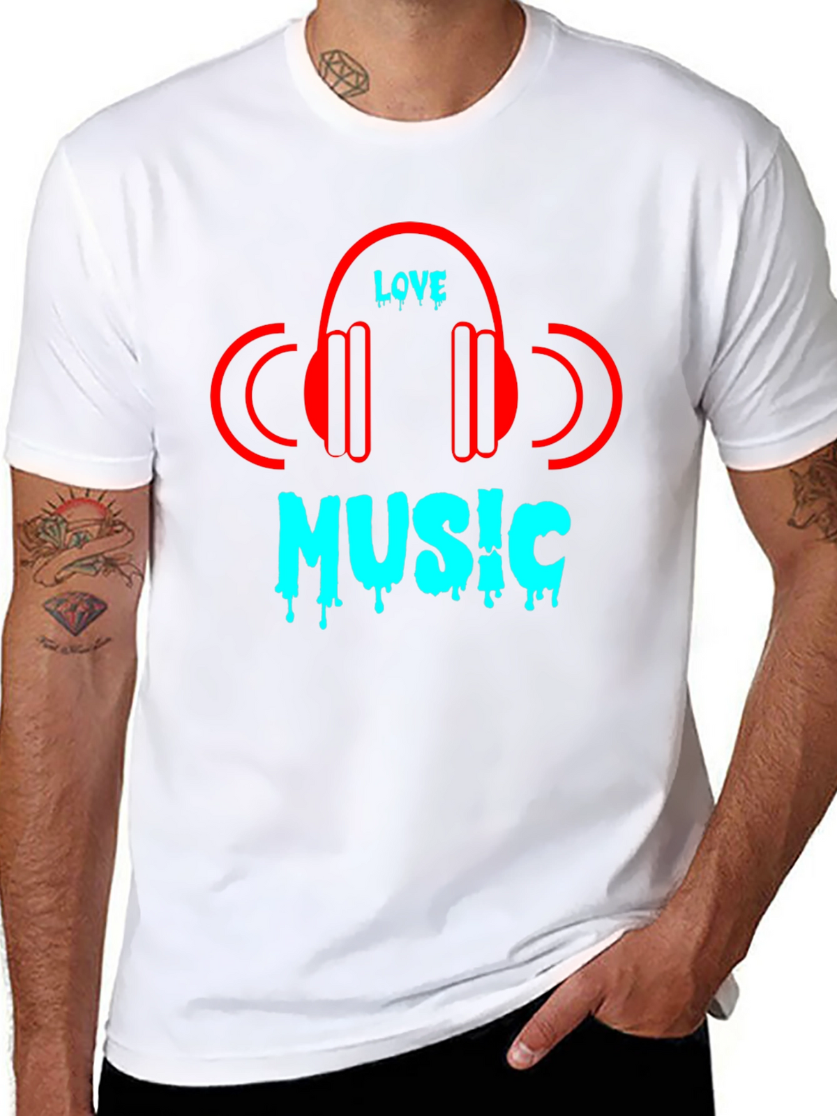 Love Music Black T-Shirt