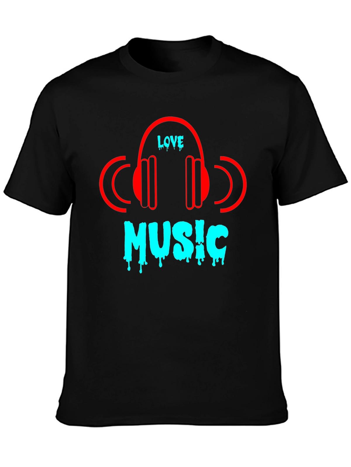 Love Music Black T-Shirt