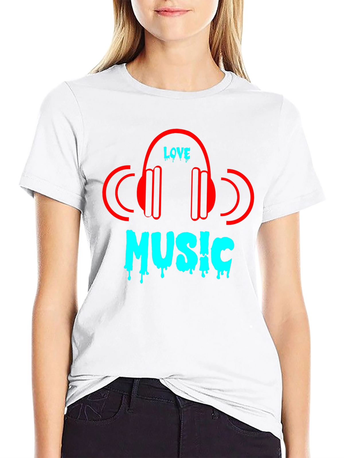 Love Music Black T-Shirt