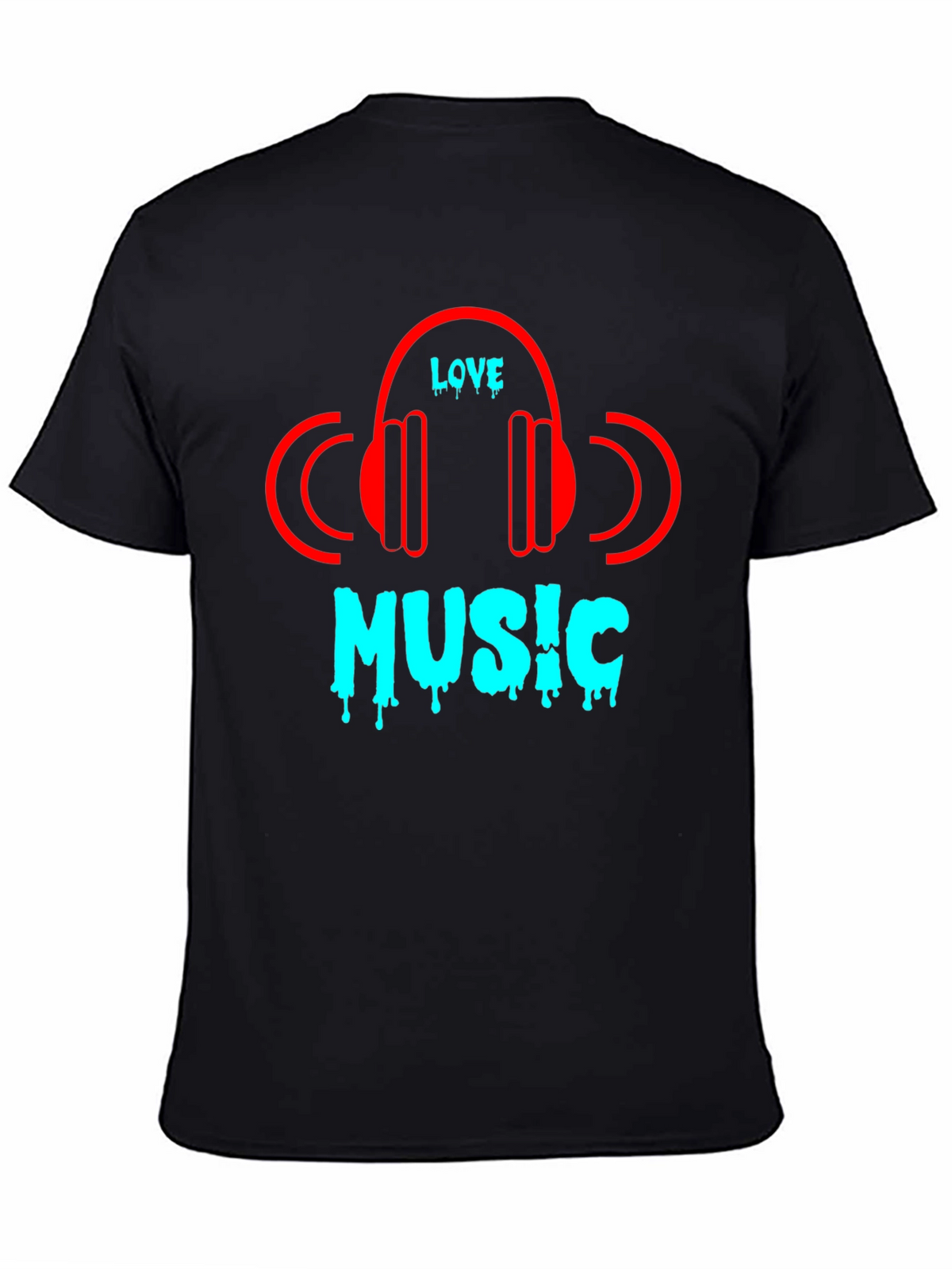 Love Music Black T-Shirt