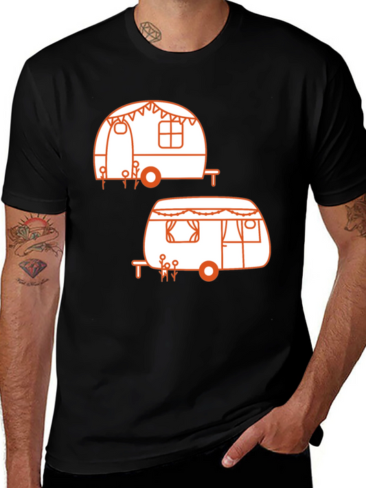 Cute Camper Graphic T-Shirt - Retro Camping Style
