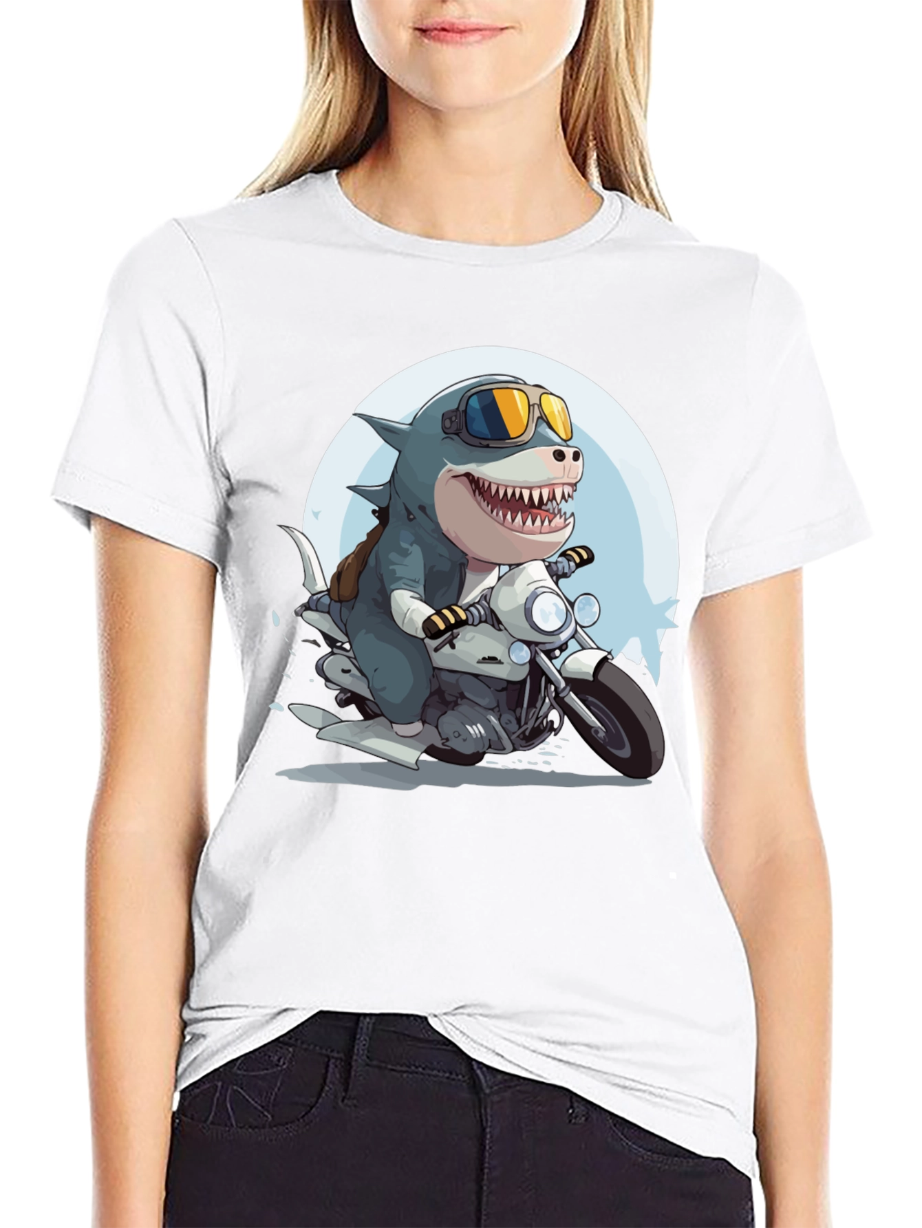 Shark Rider Graphic Tee
