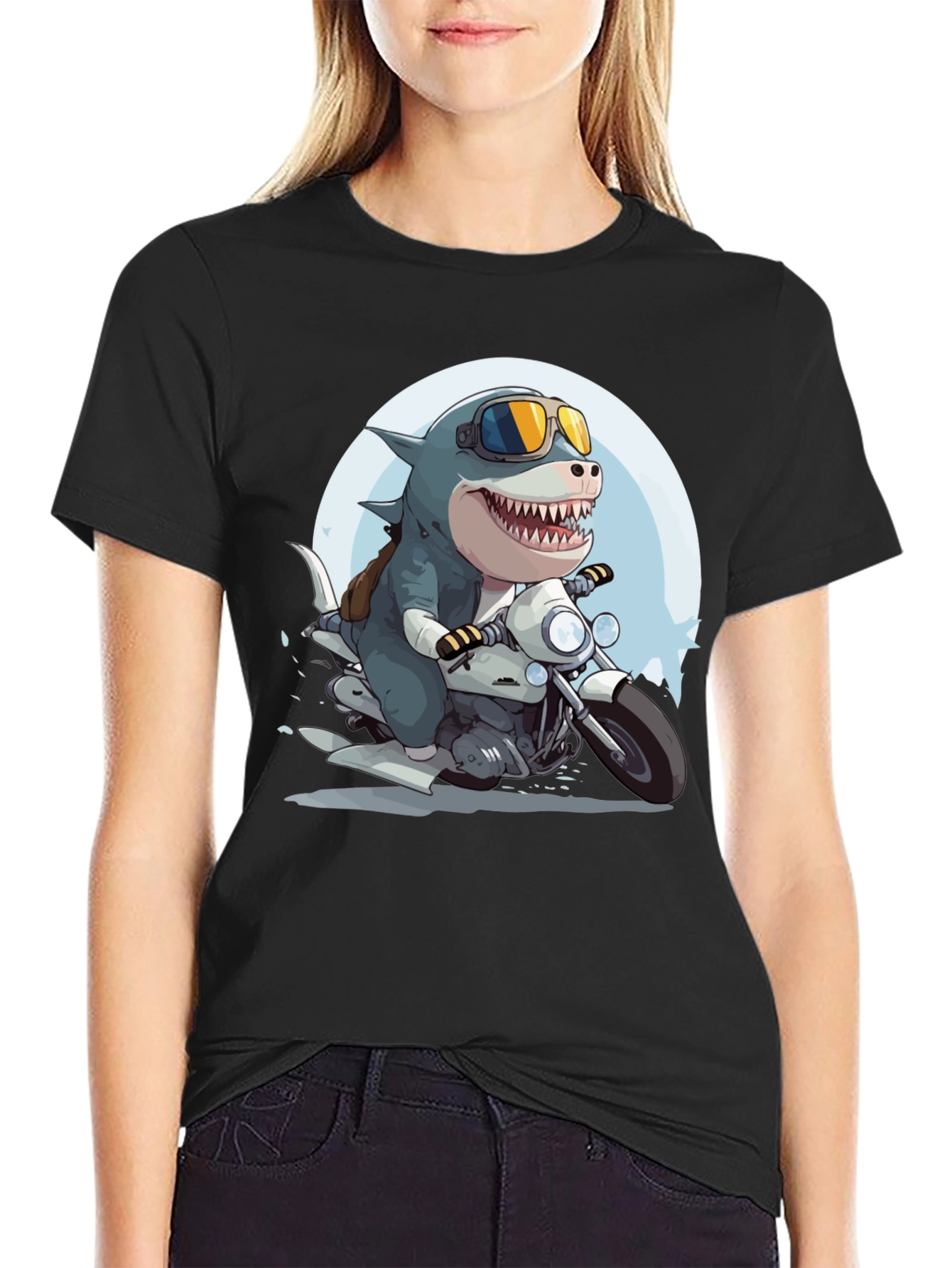 Shark Rider Graphic Tee
