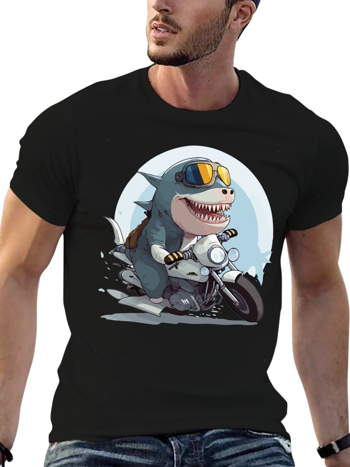 Shark Rider Graphic Tee
