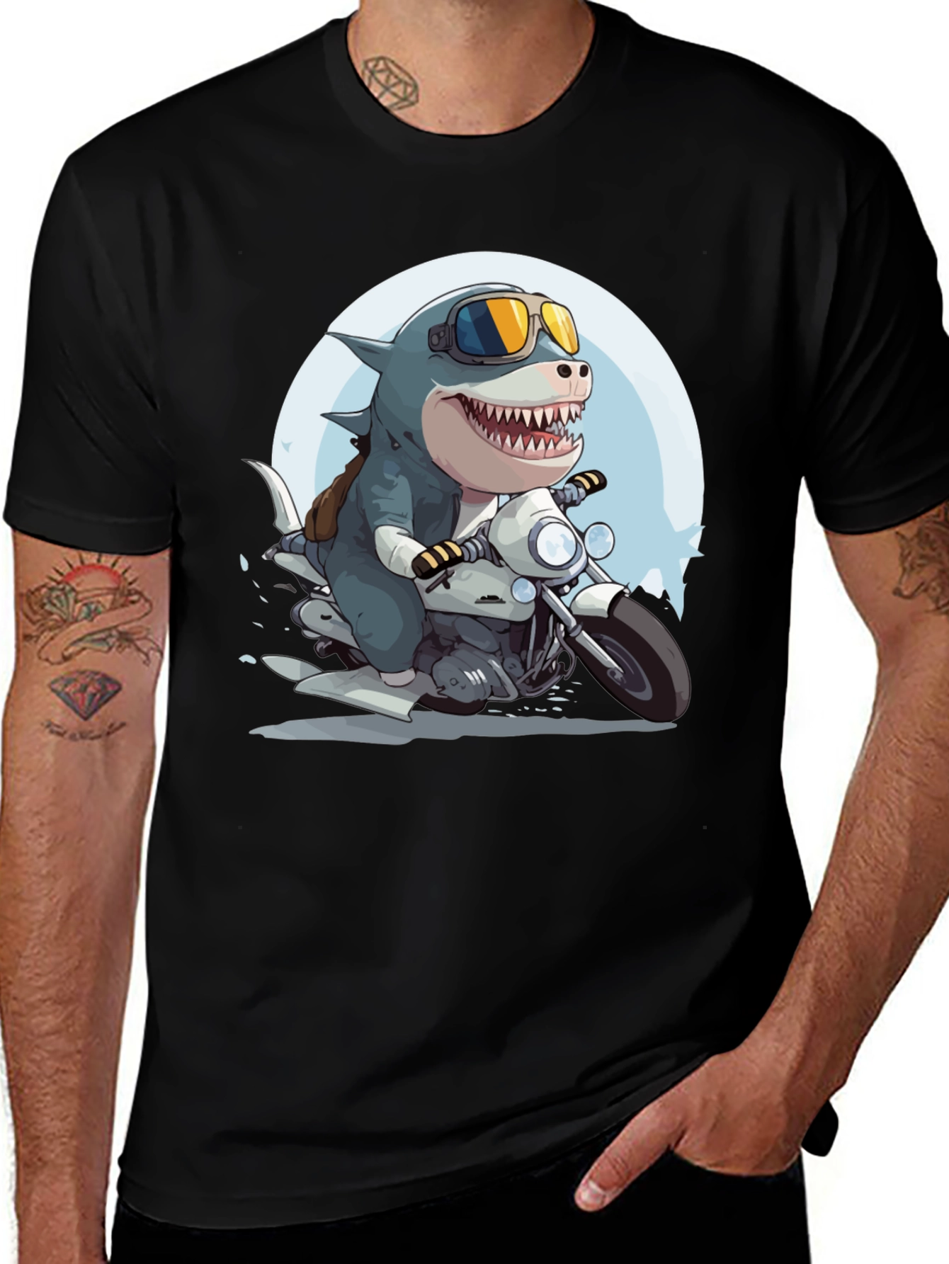 Shark Rider Graphic Tee