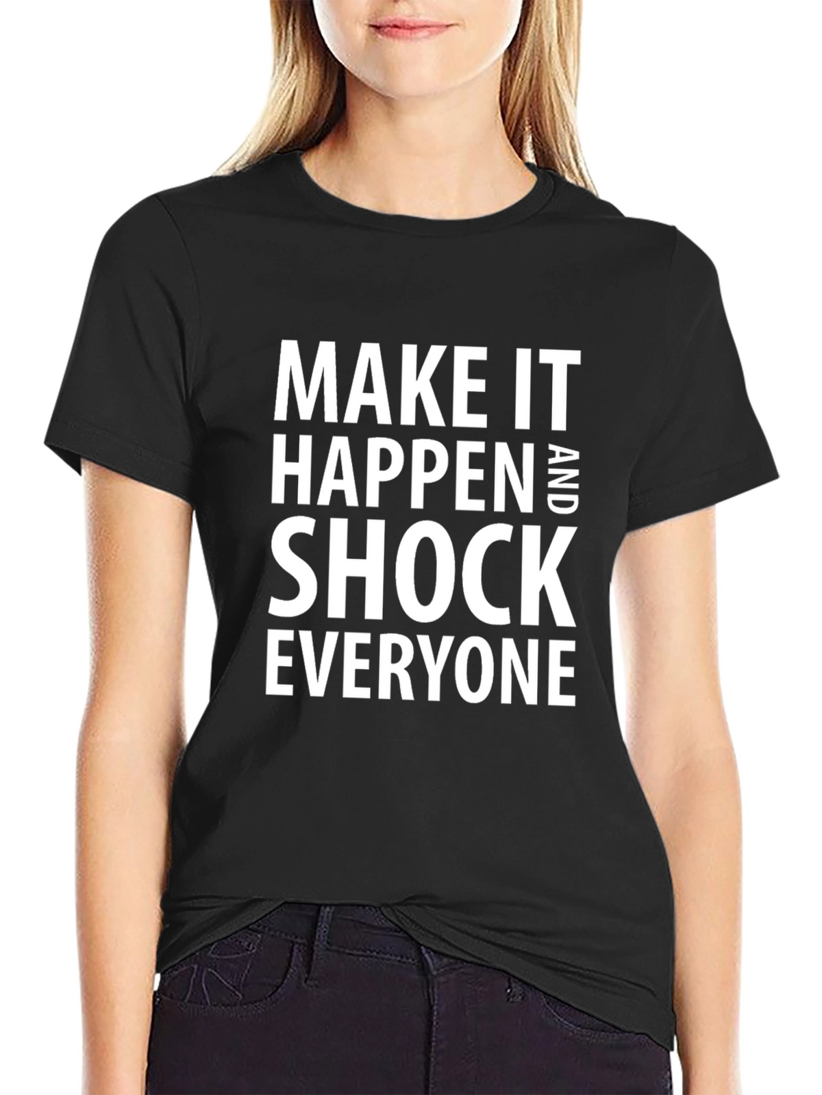 Motivational Graphic Tee - Make It Happen
