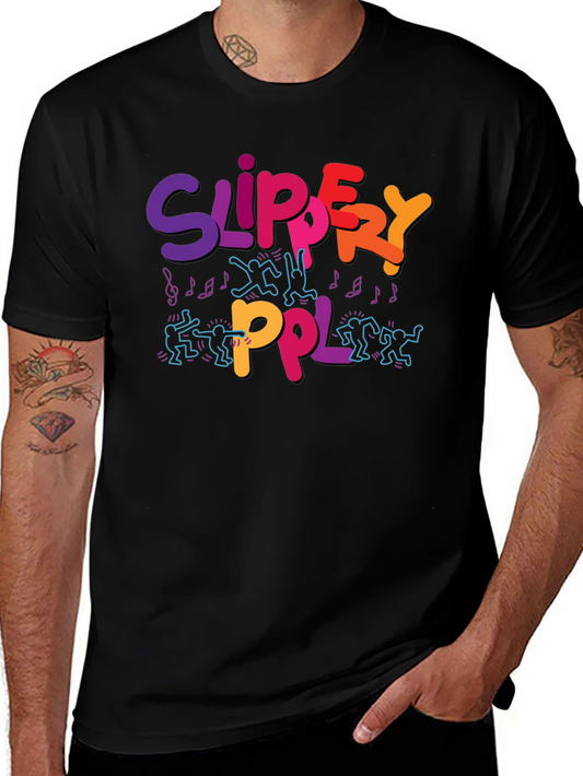 Slippery PPL Graphic T-Shirt - Black