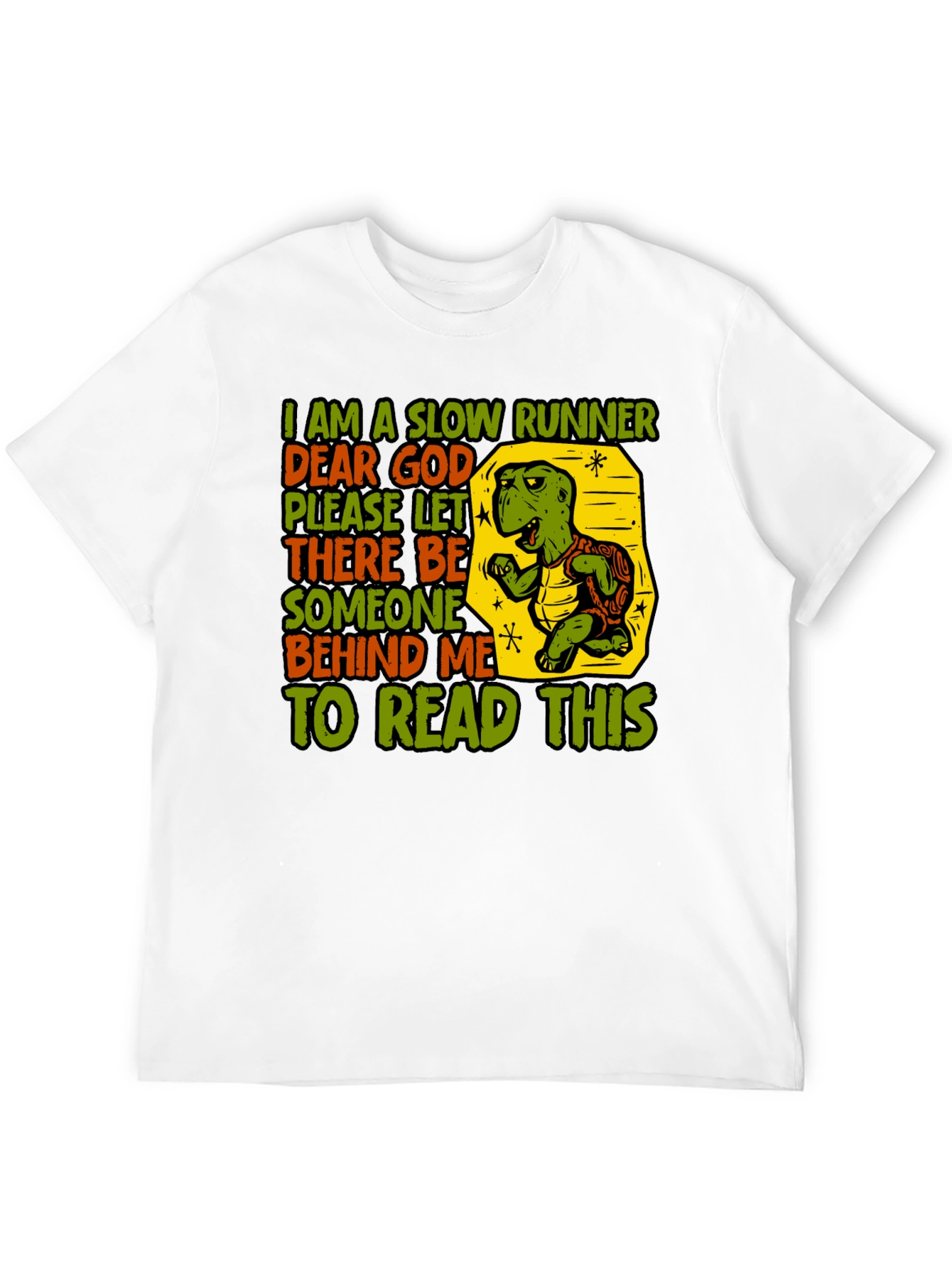 Slow Runner Turtle Graphic T-Shirt