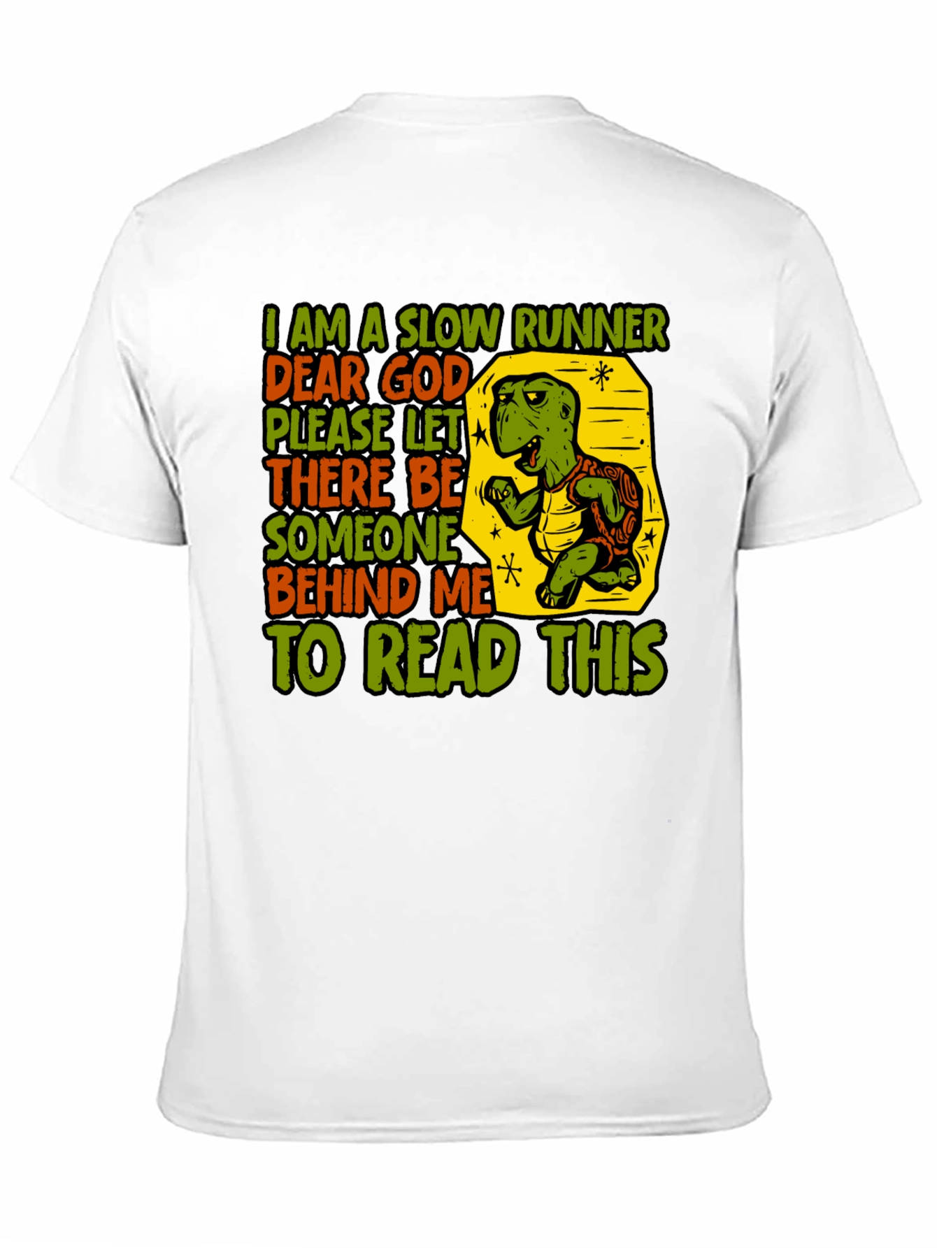 Slow Runner Turtle Graphic T-Shirt
