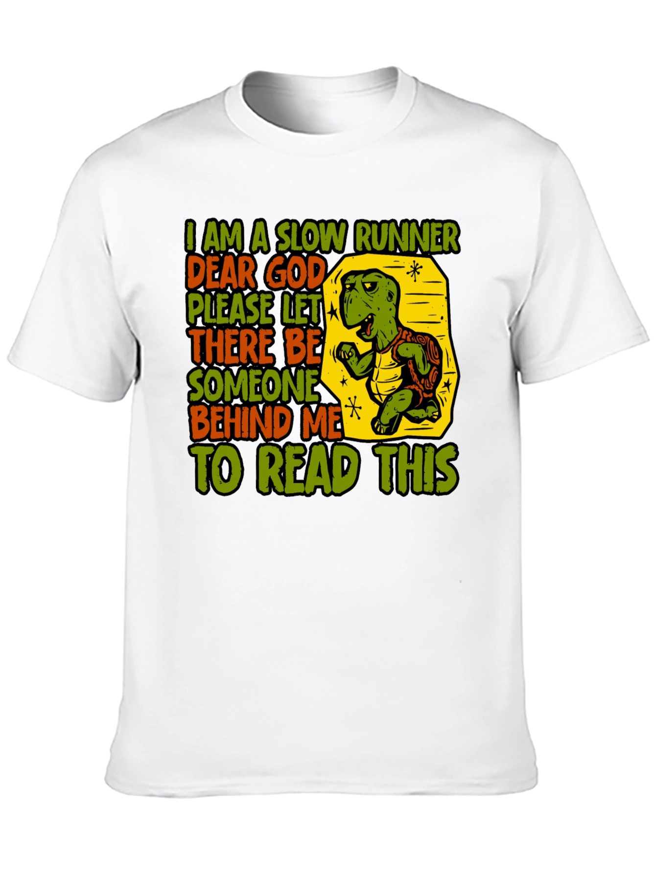 Slow Runner Turtle Graphic T-Shirt