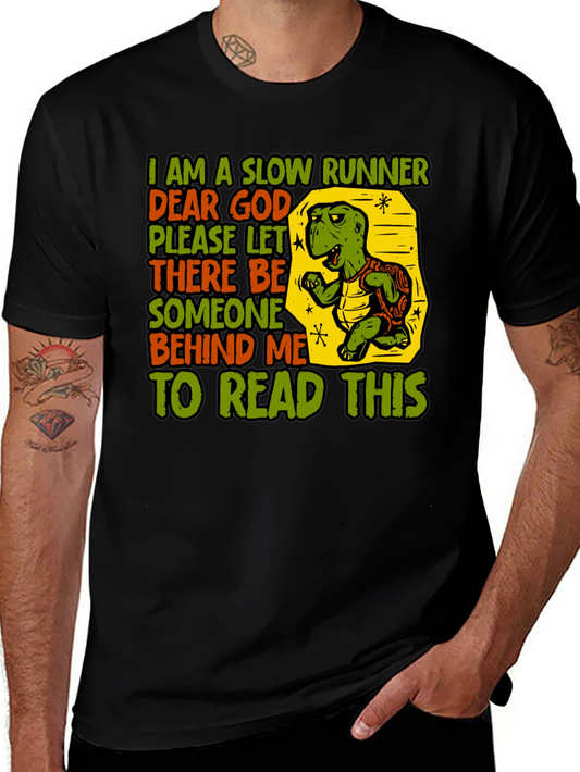 Slow Runner Turtle Graphic T-Shirt