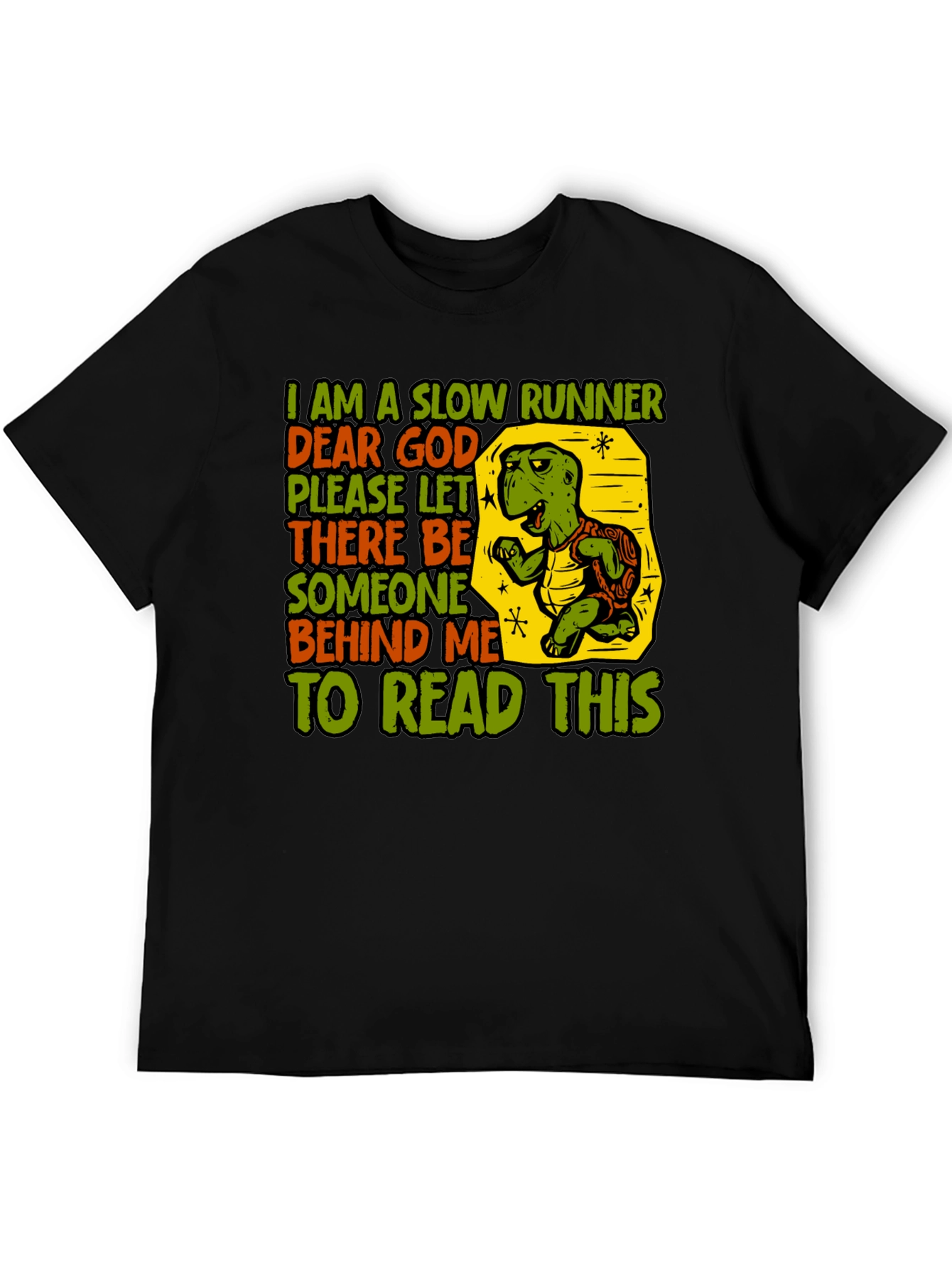 Slow Runner Turtle Graphic T-Shirt