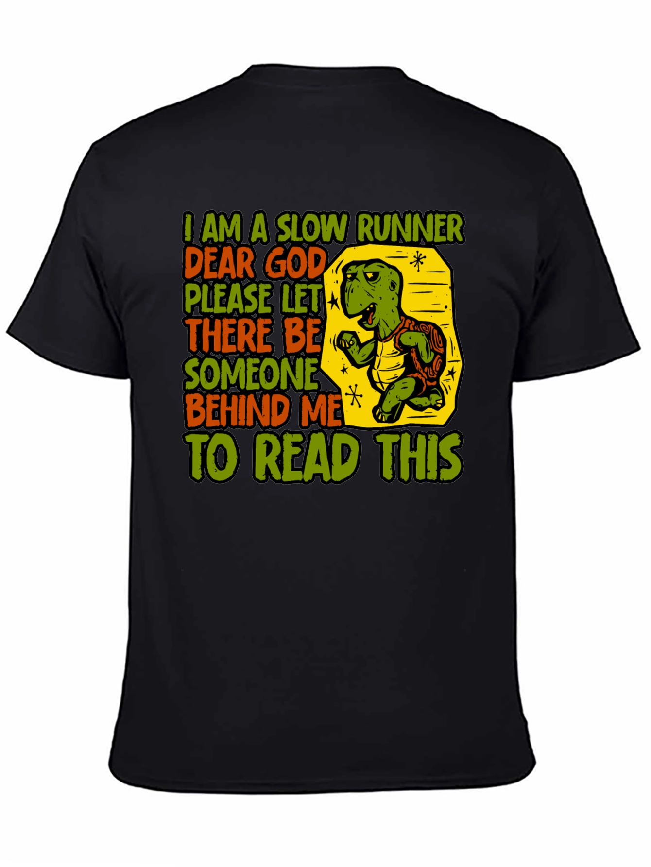 Slow Runner Turtle Graphic T-Shirt