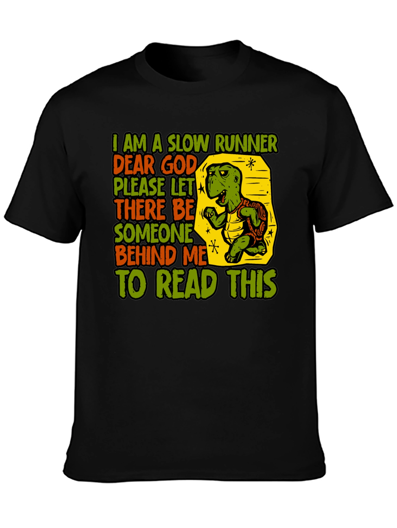 Slow Runner Turtle Graphic T-Shirt