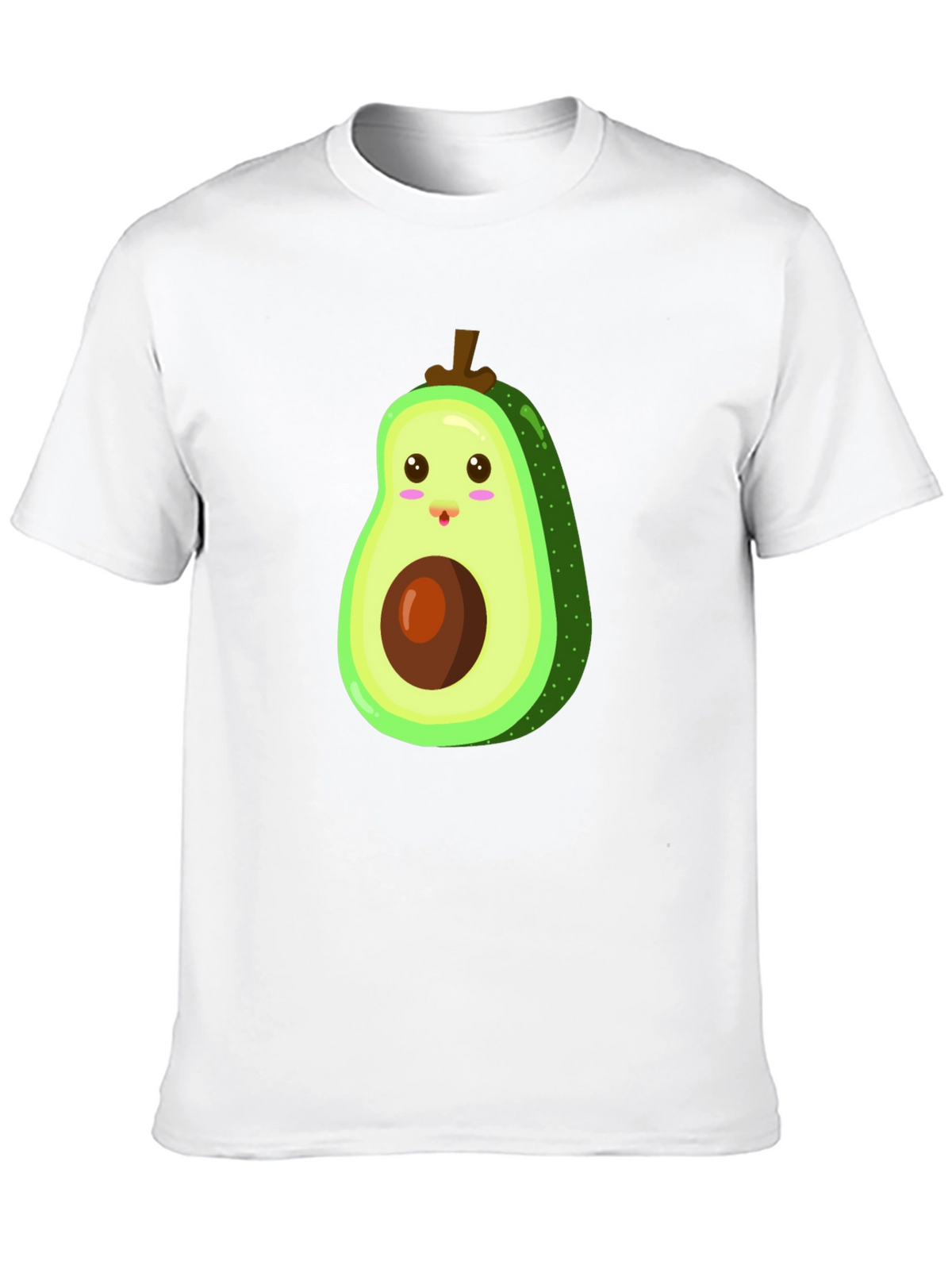 Cute Avocado Graphic Black T-Shirt