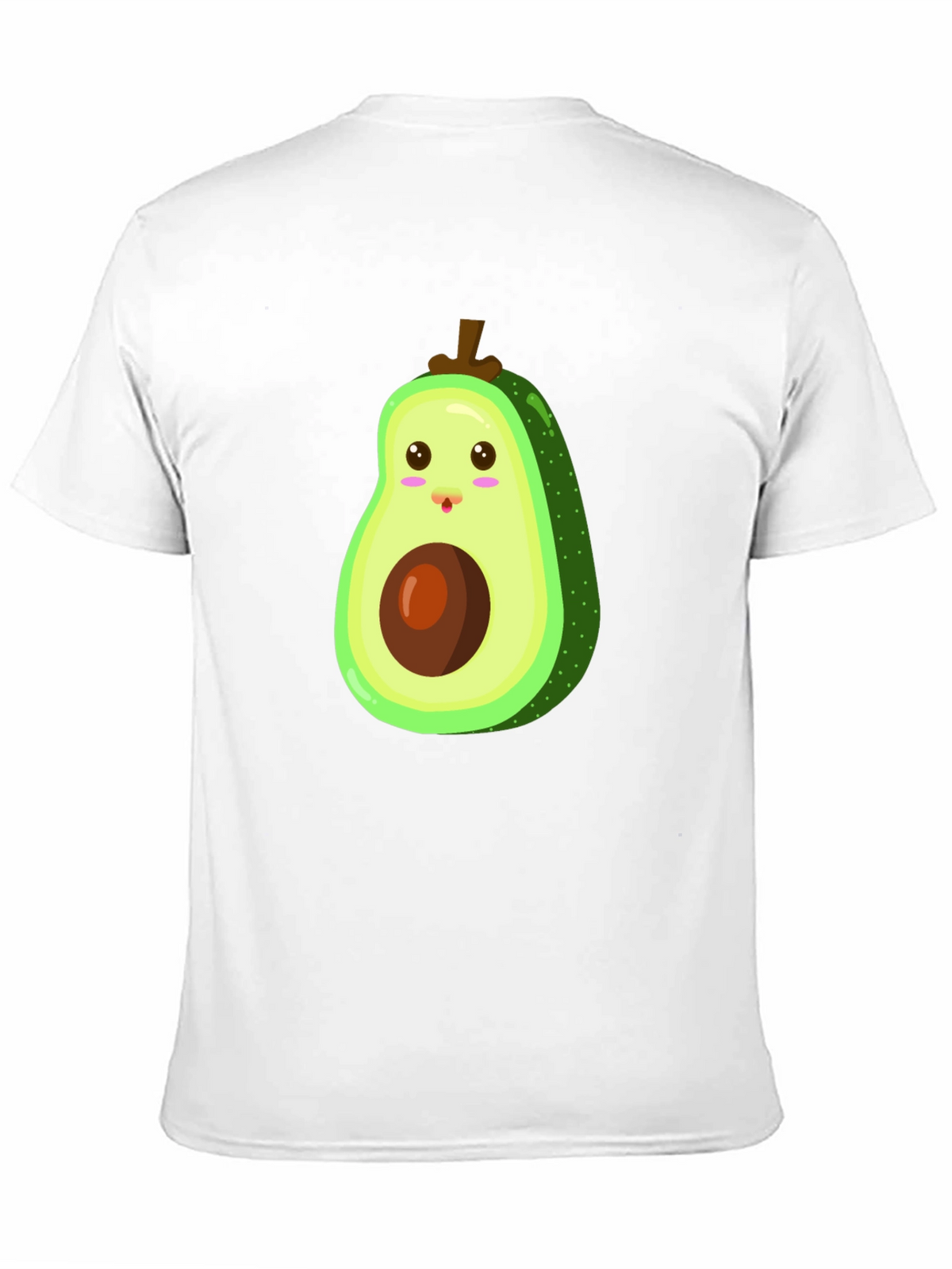 Cute Avocado Graphic Black T-Shirt