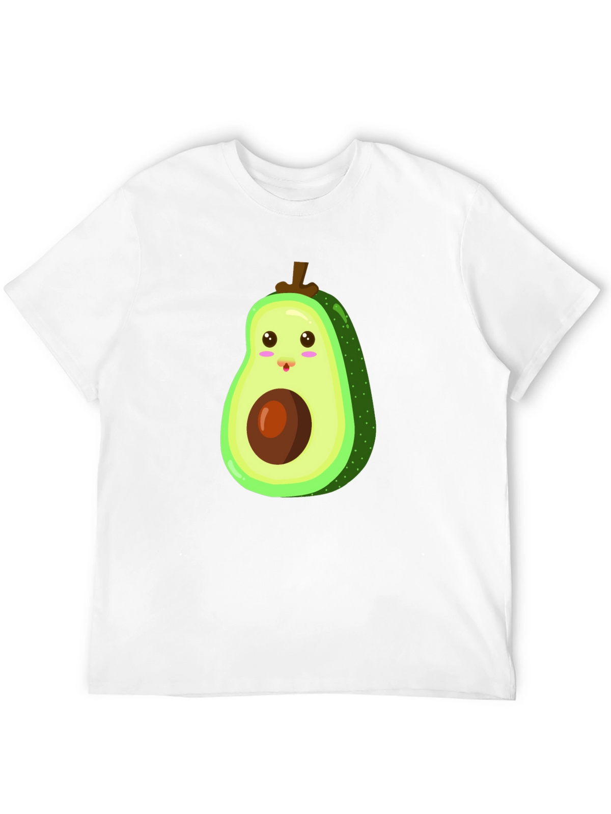 Cute Avocado Graphic Black T-Shirt