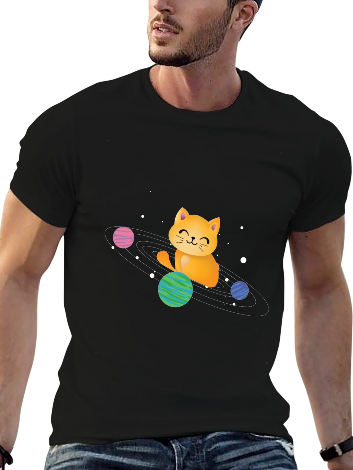 Space Cat Graphic Tee
