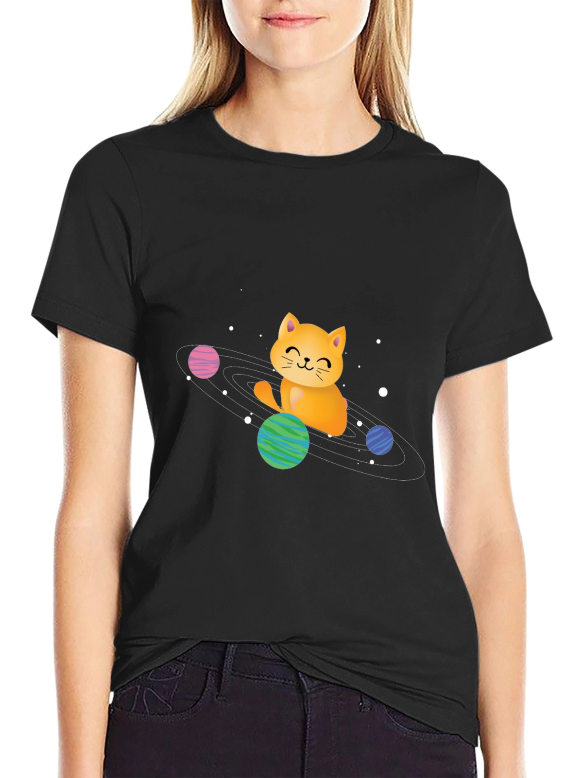 Space Cat Graphic Tee