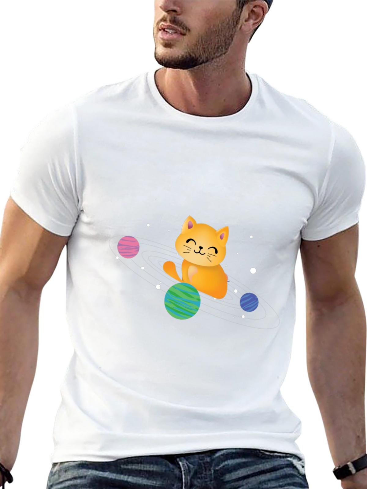 Space Cat Graphic Tee