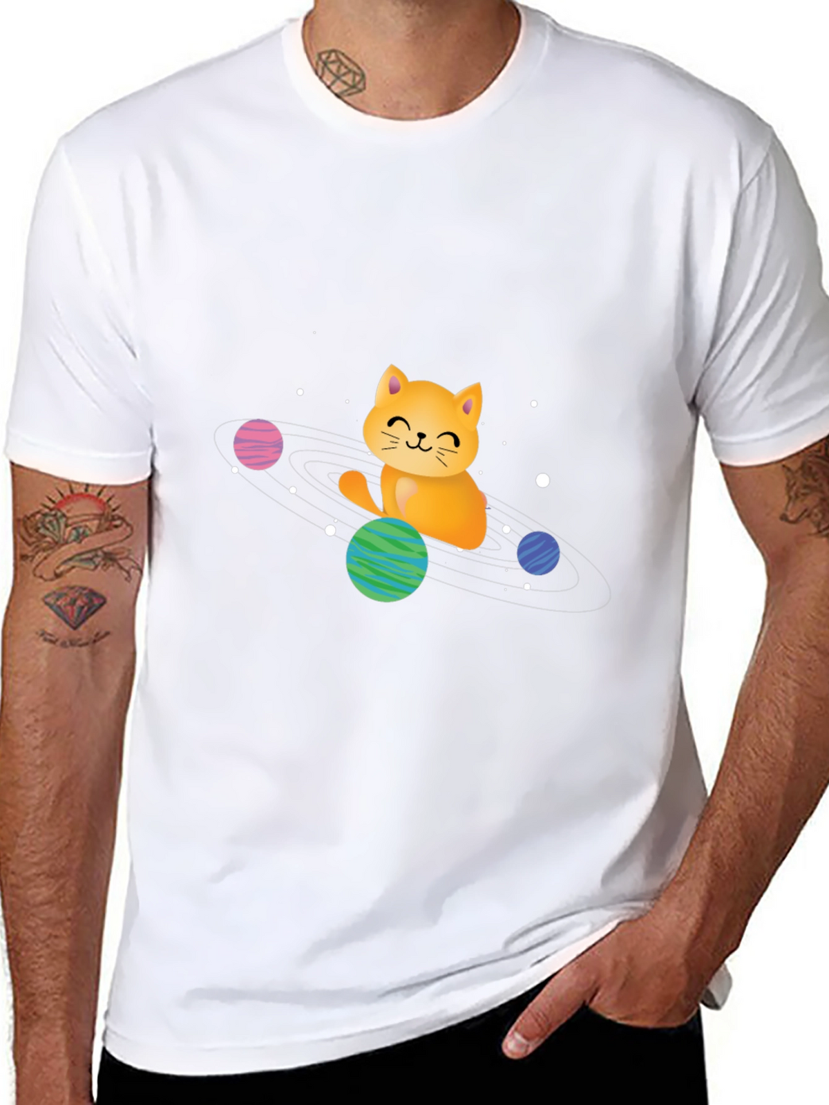 Space Cat Graphic Tee