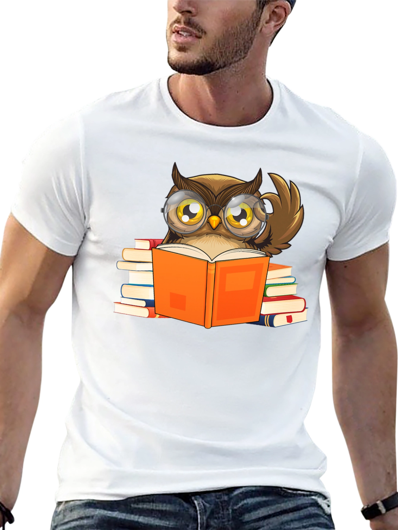 Bookish Owl T-Shirt - Smart & Stylish