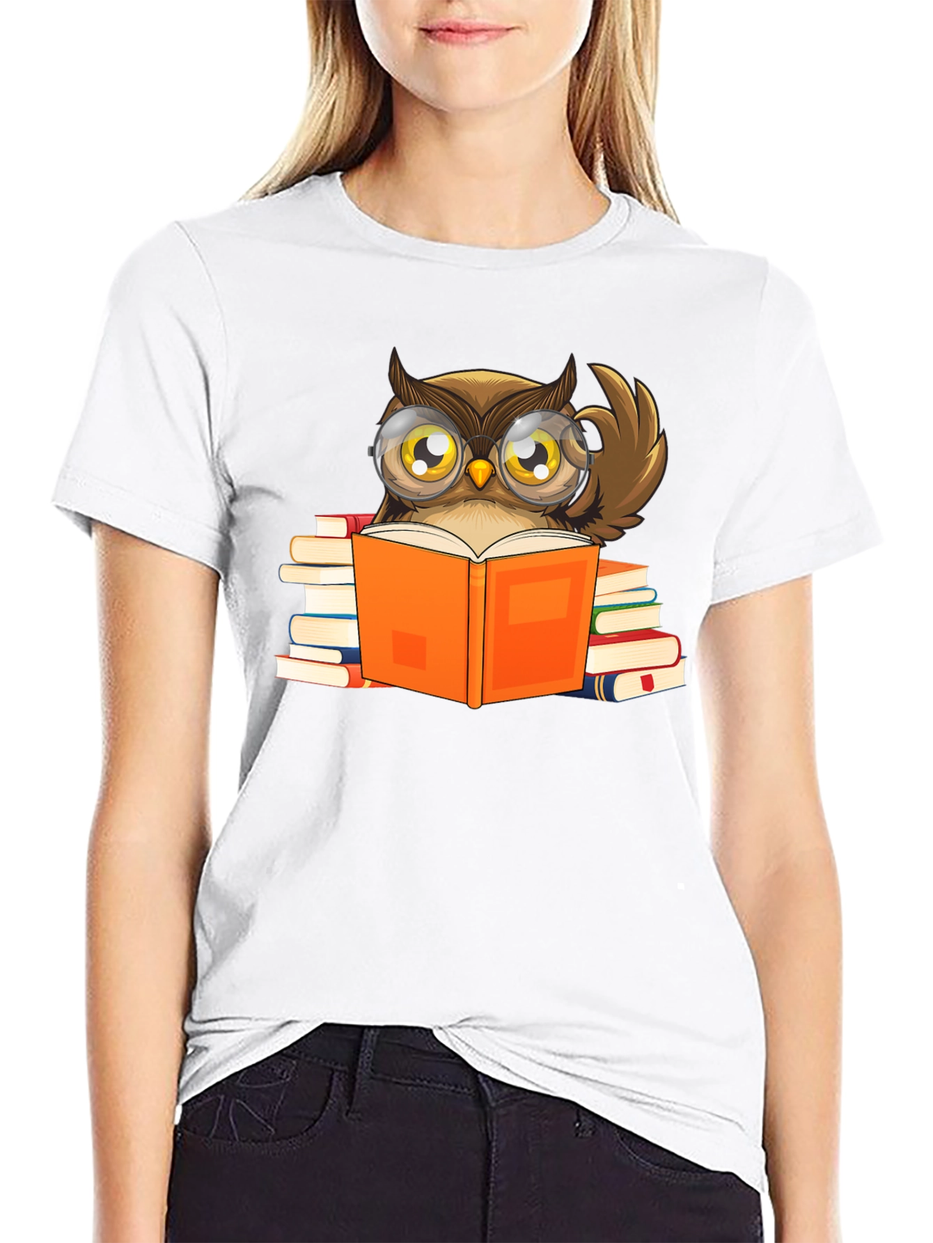Bookish Owl T-Shirt - Smart & Stylish