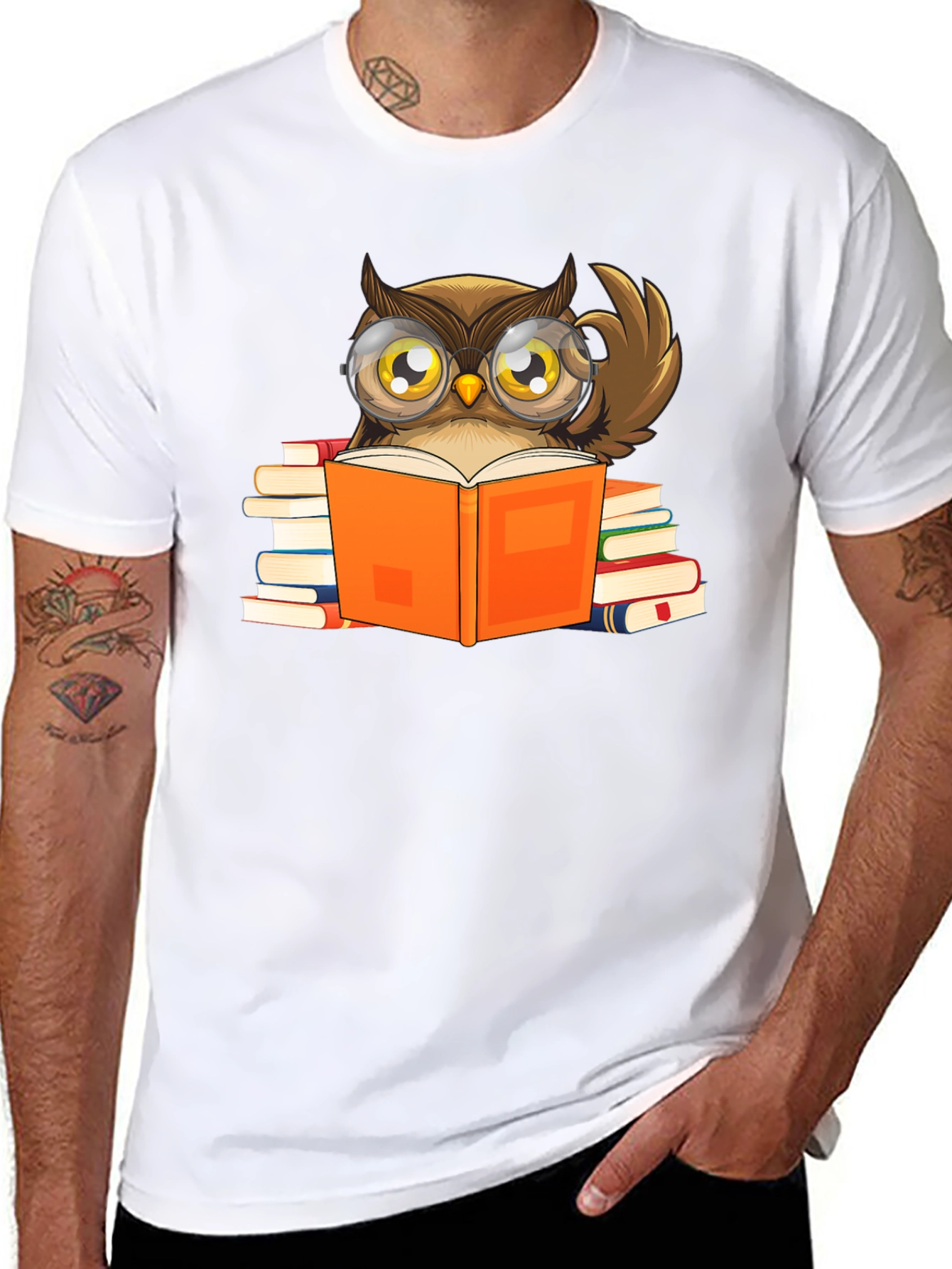 Bookish Owl T-Shirt - Smart & Stylish