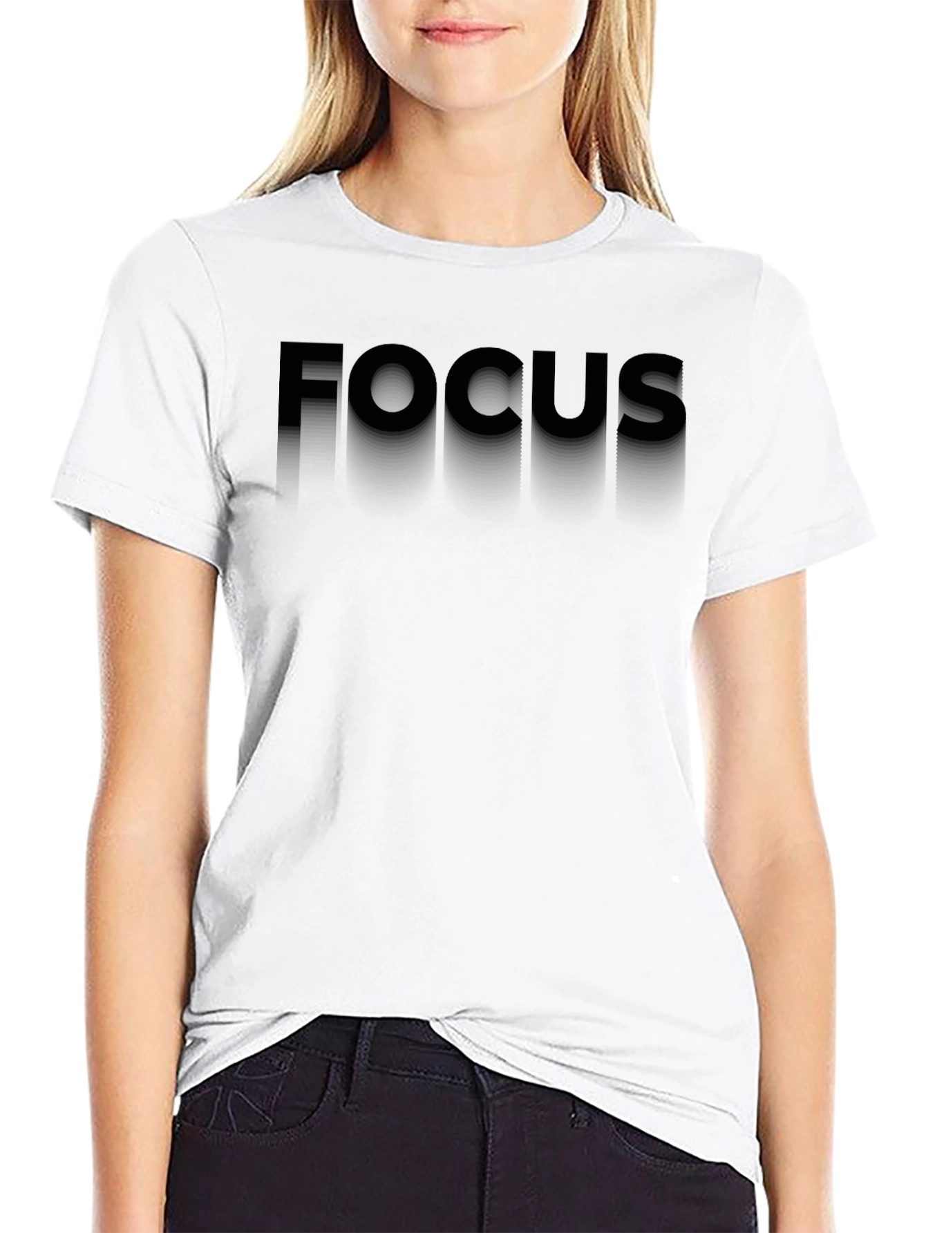 Mens Black FOCUS Graphic Tee