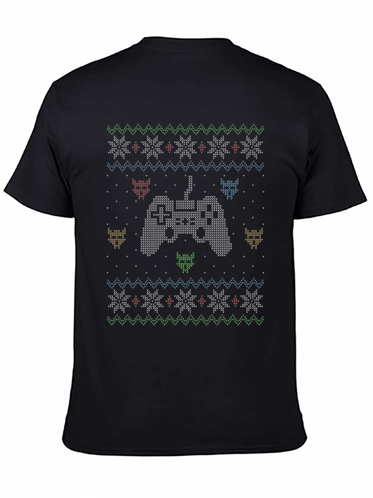 Gamer Christmas Sweater Pattern Tee