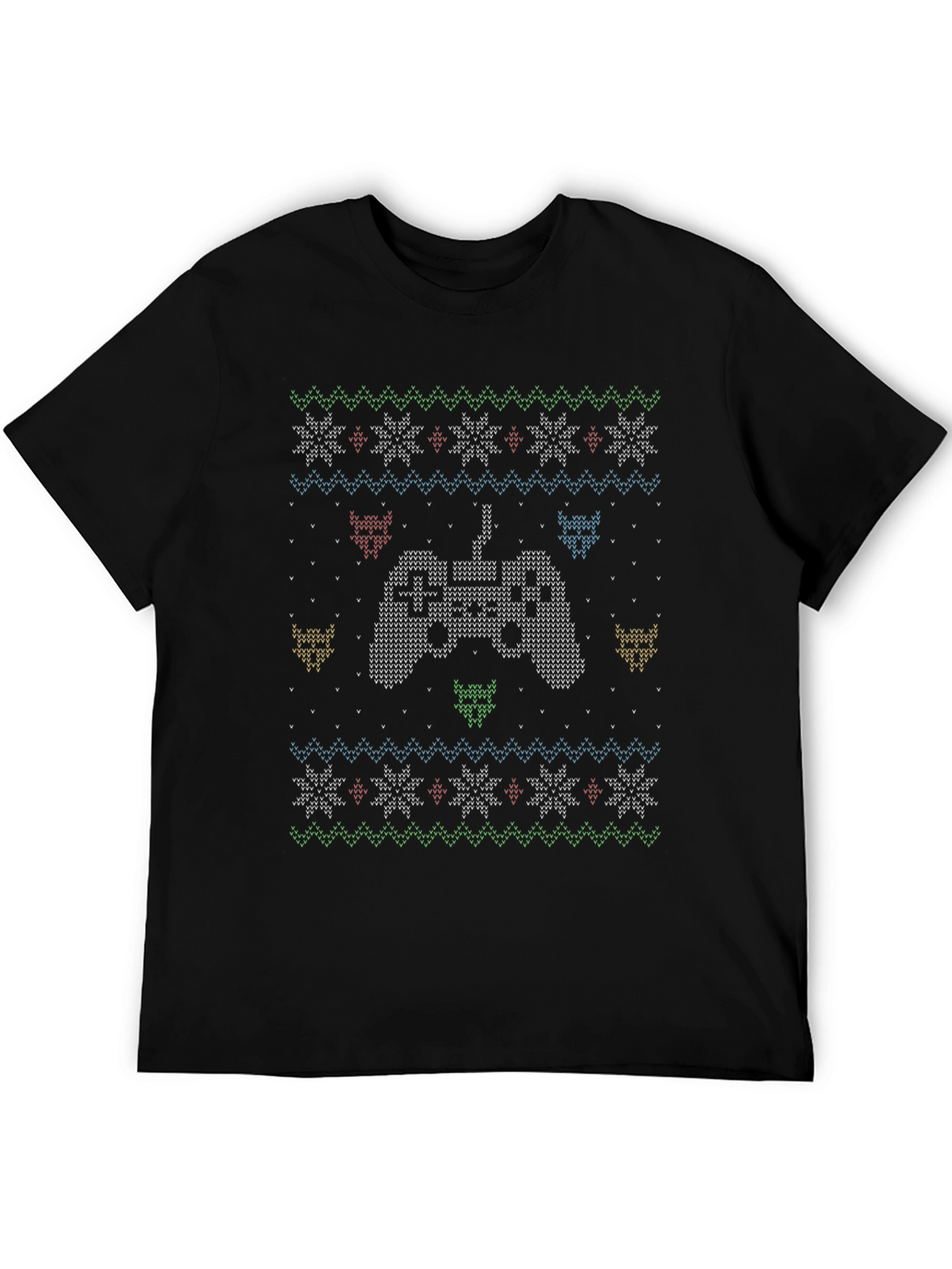 Gamer Christmas Sweater Pattern Tee