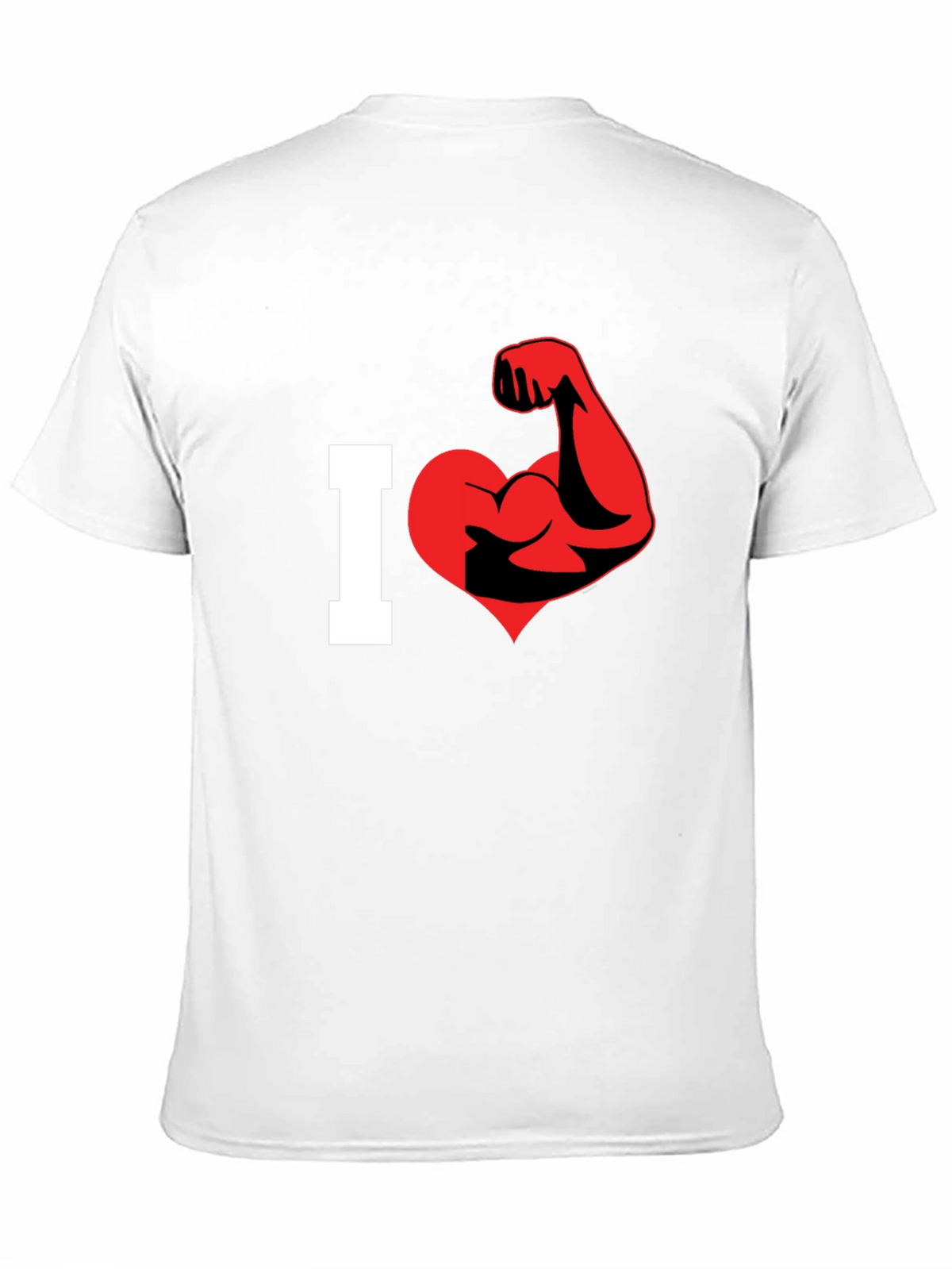 I Love Muscles Graphic T-Shirt - Black