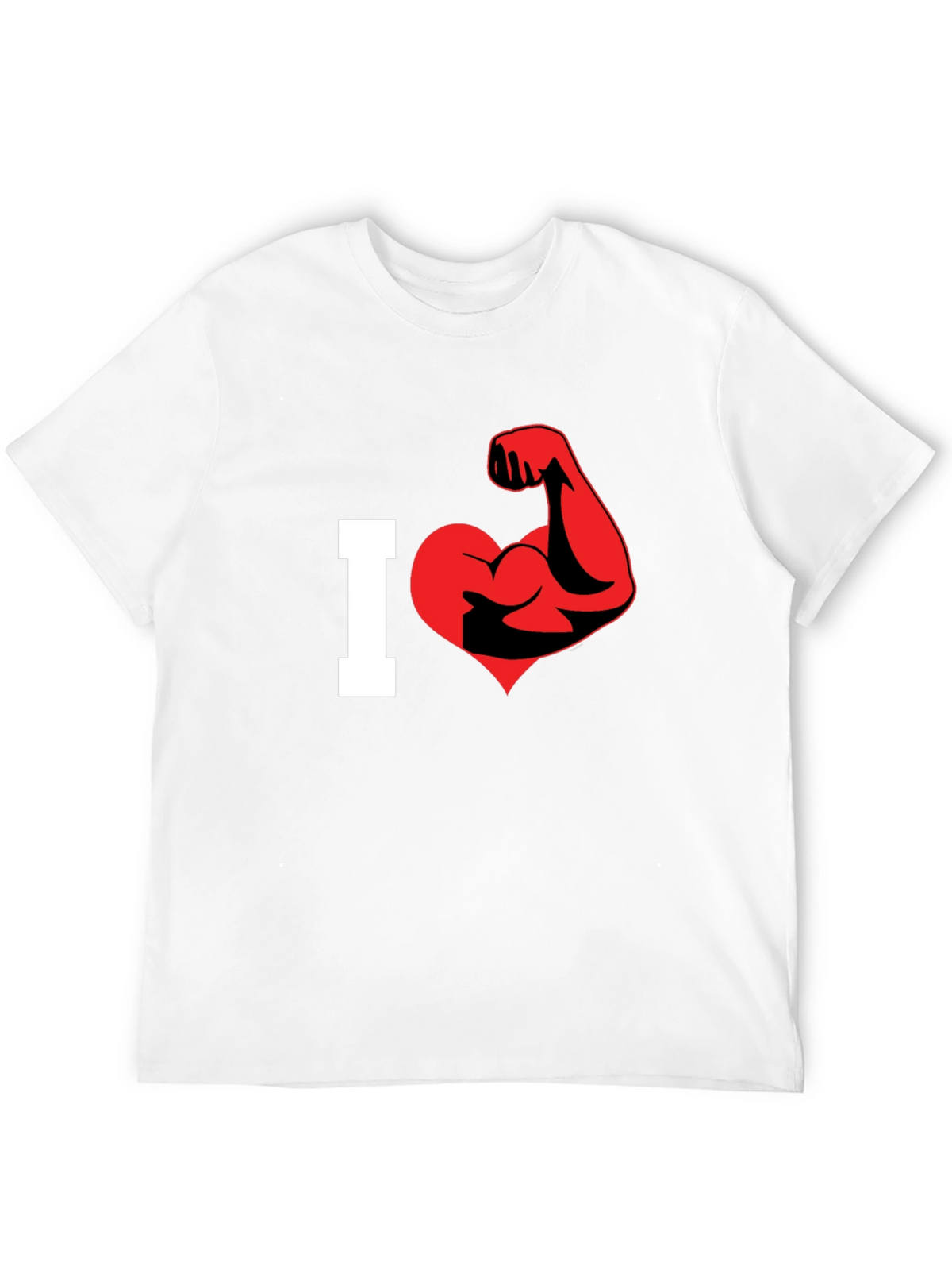 I Love Muscles Graphic T-Shirt - Black
