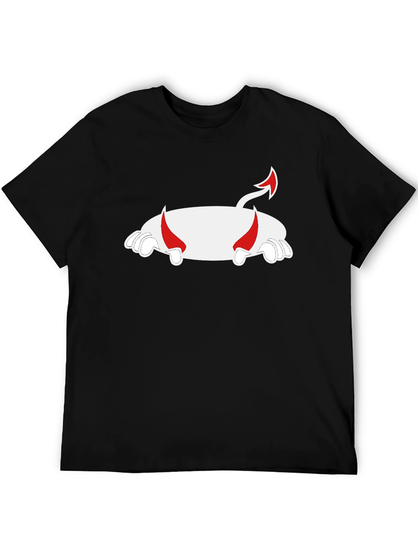 Devil Pig T-Shirt - Black Cotton Blend