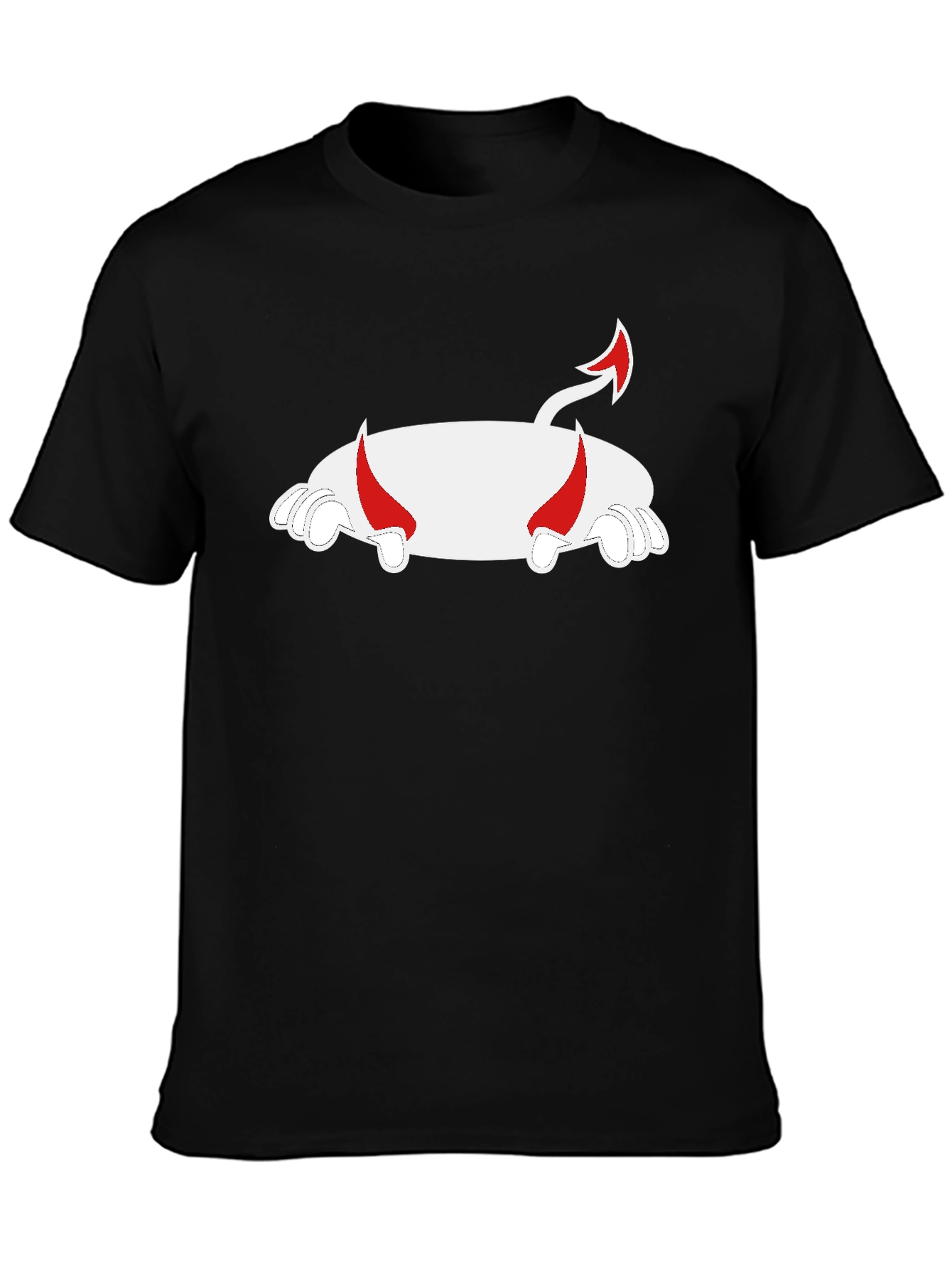 Devil Pig T-Shirt - Black Cotton Blend