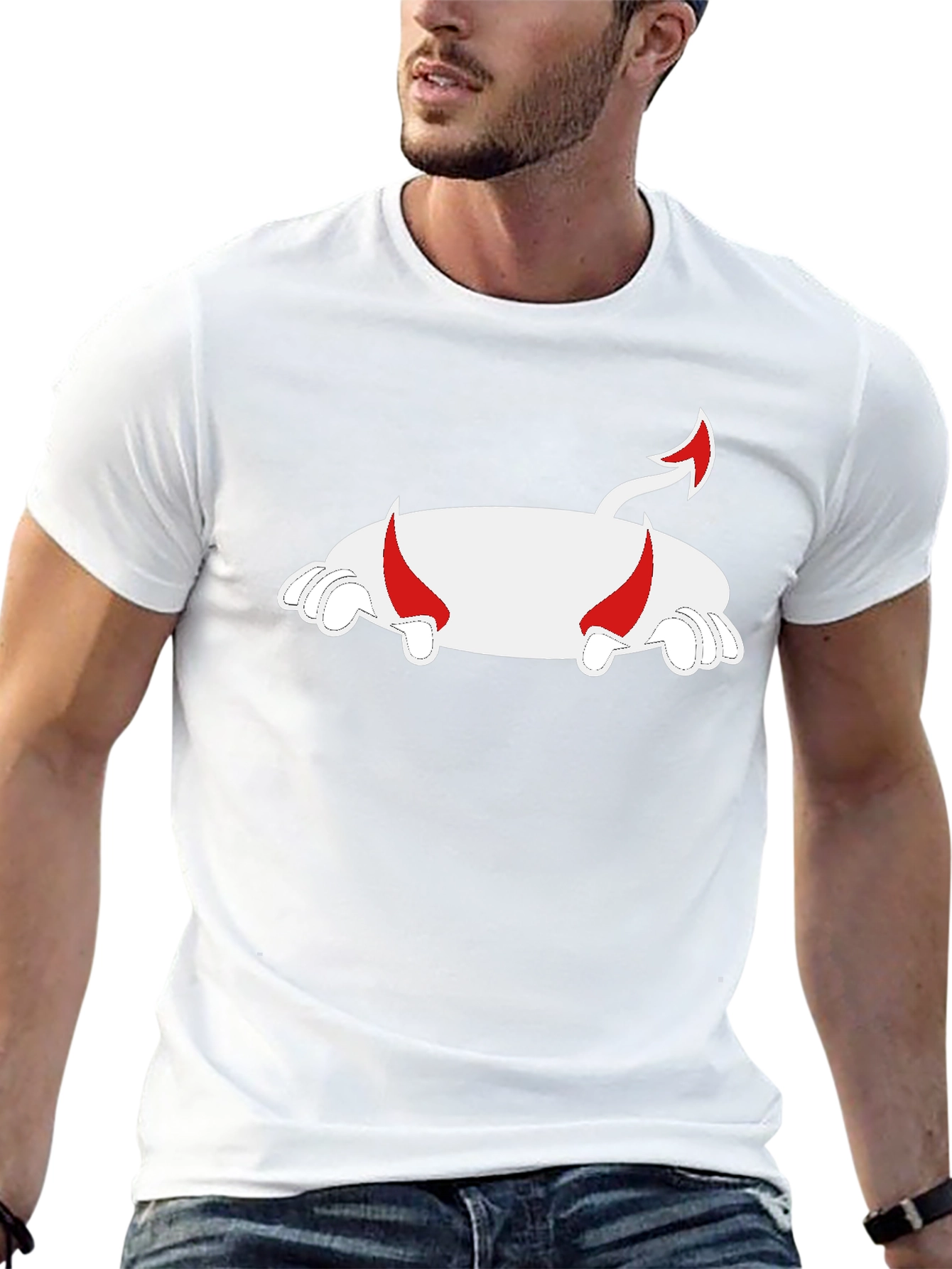 Devil Pig T-Shirt - Black Cotton Blend