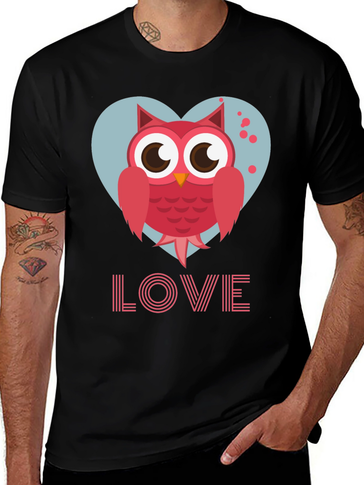 Owl Love Valentines Day T-Shirt