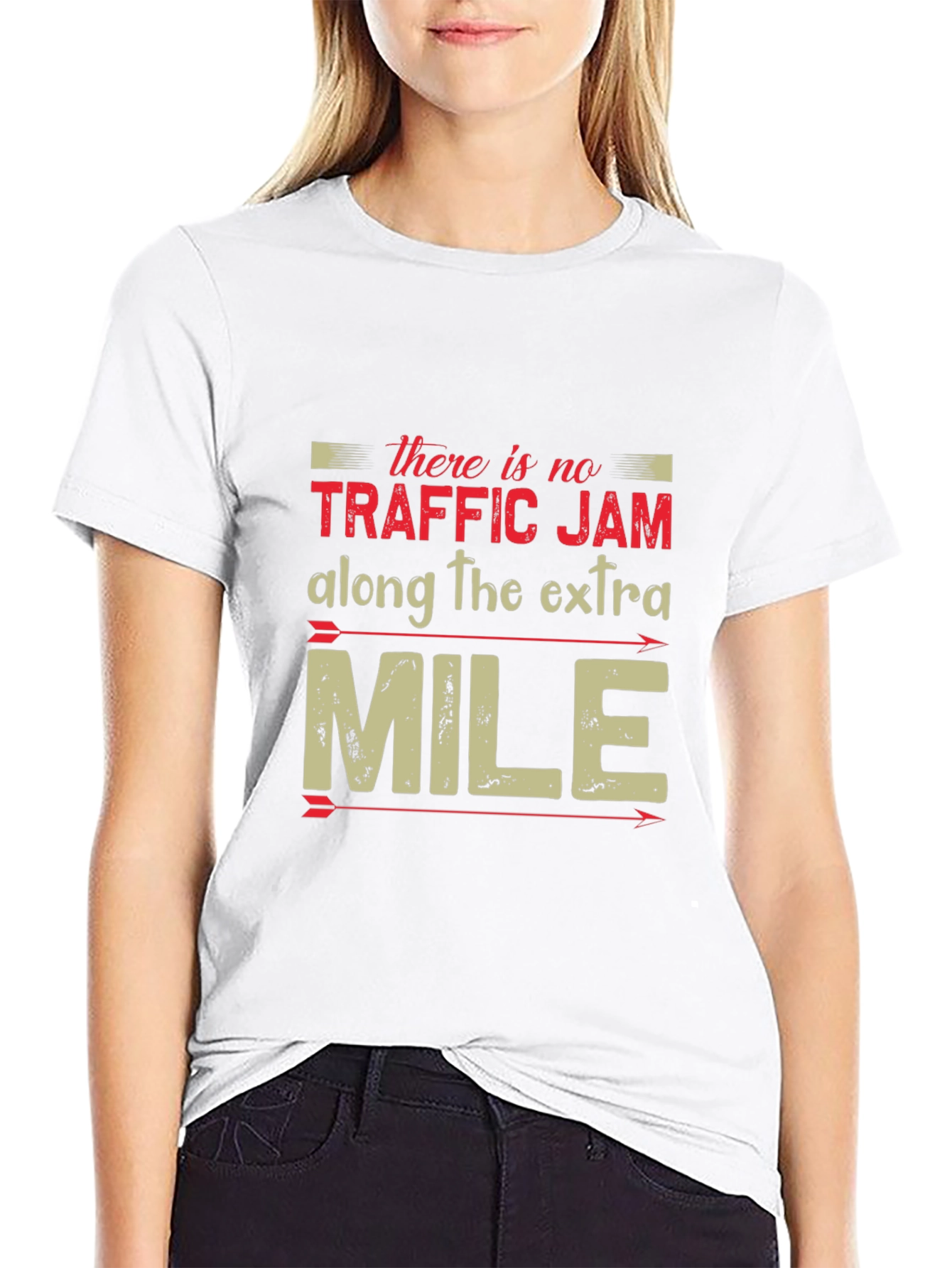 Traffic Jam Extra Mile Black Graphic T-Shirt