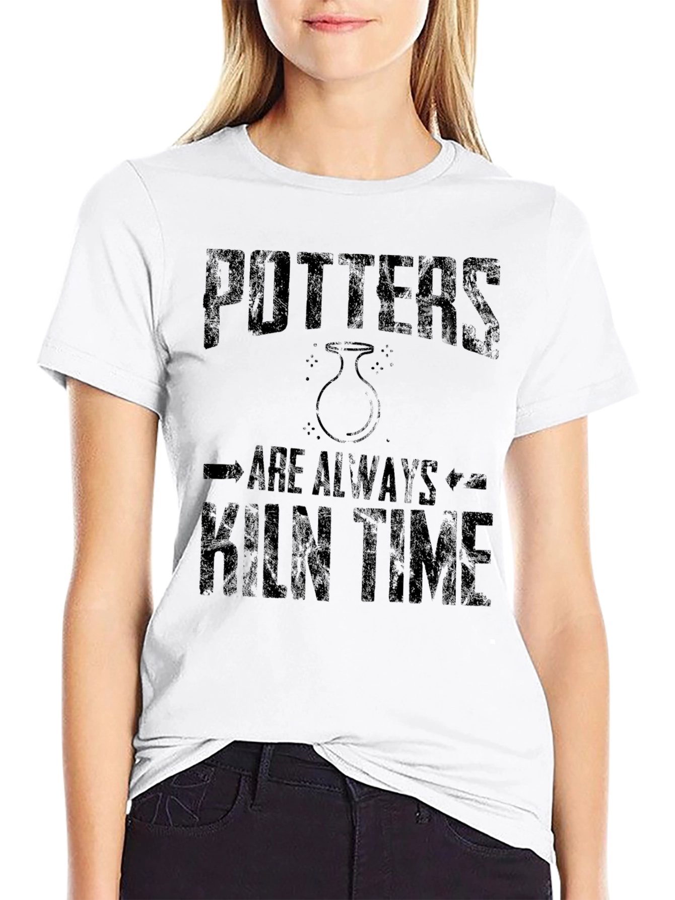Potters Kiln Time Black Graphic Tee
