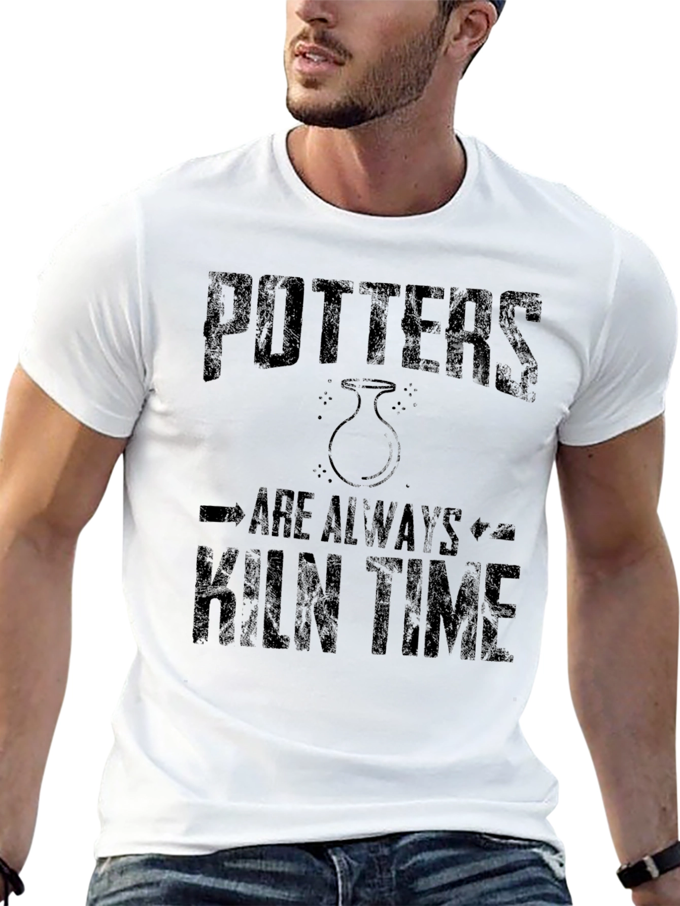 Potters Kiln Time Black Graphic Tee