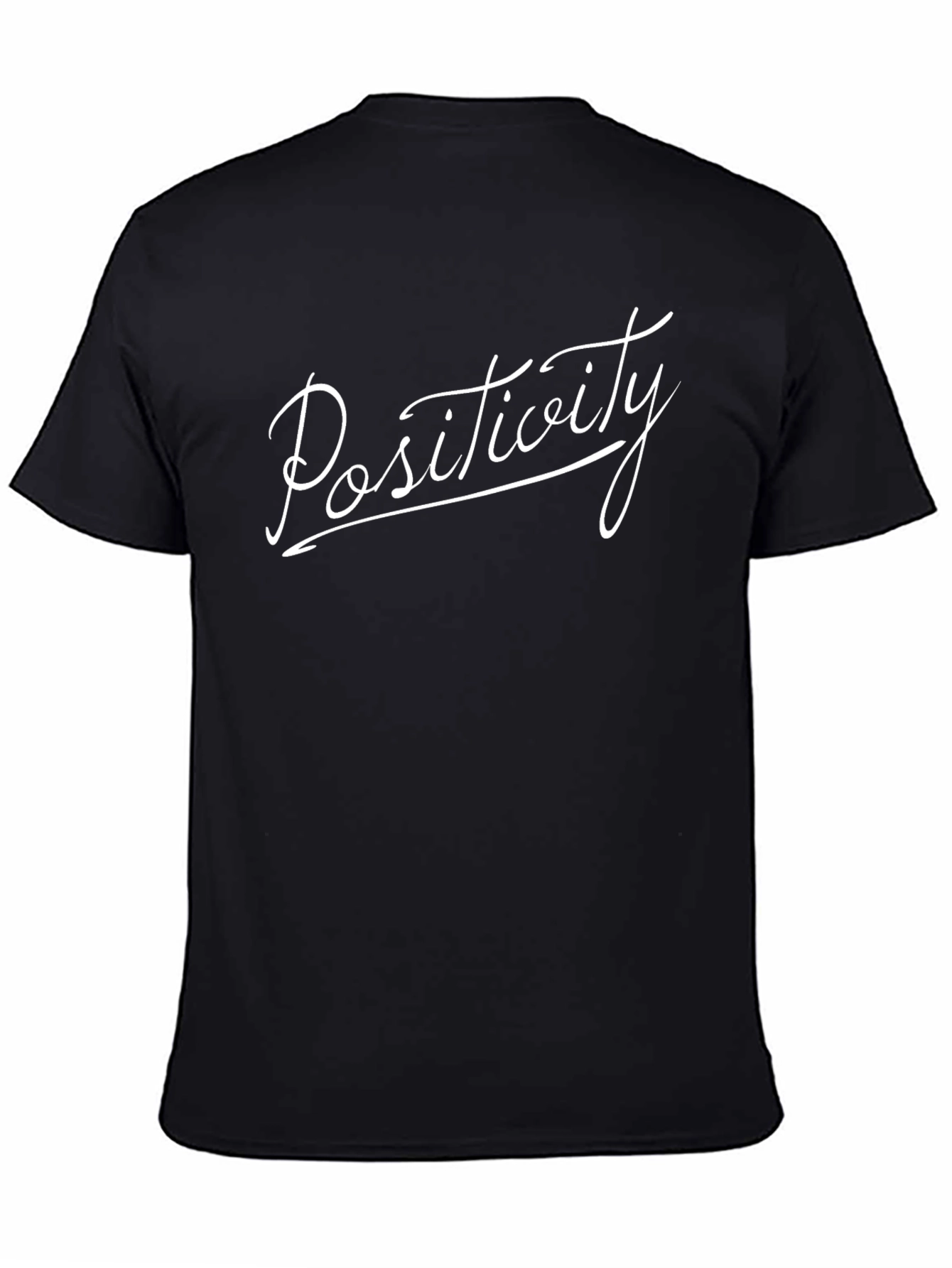 Positivity Script Black T-Shirt