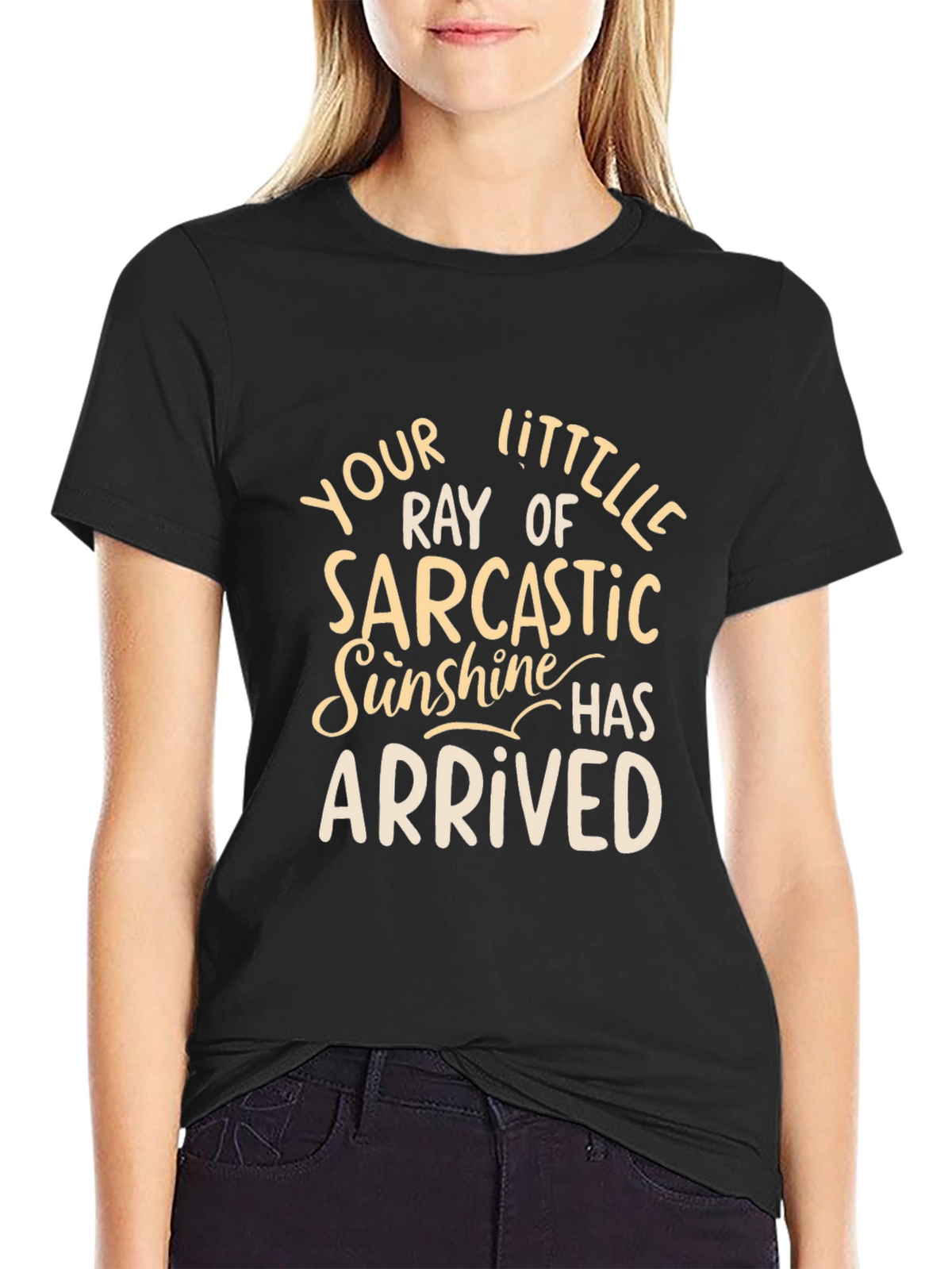 Sarcastic Sunshine Graphic Tee - Unisex Black T-Shirt