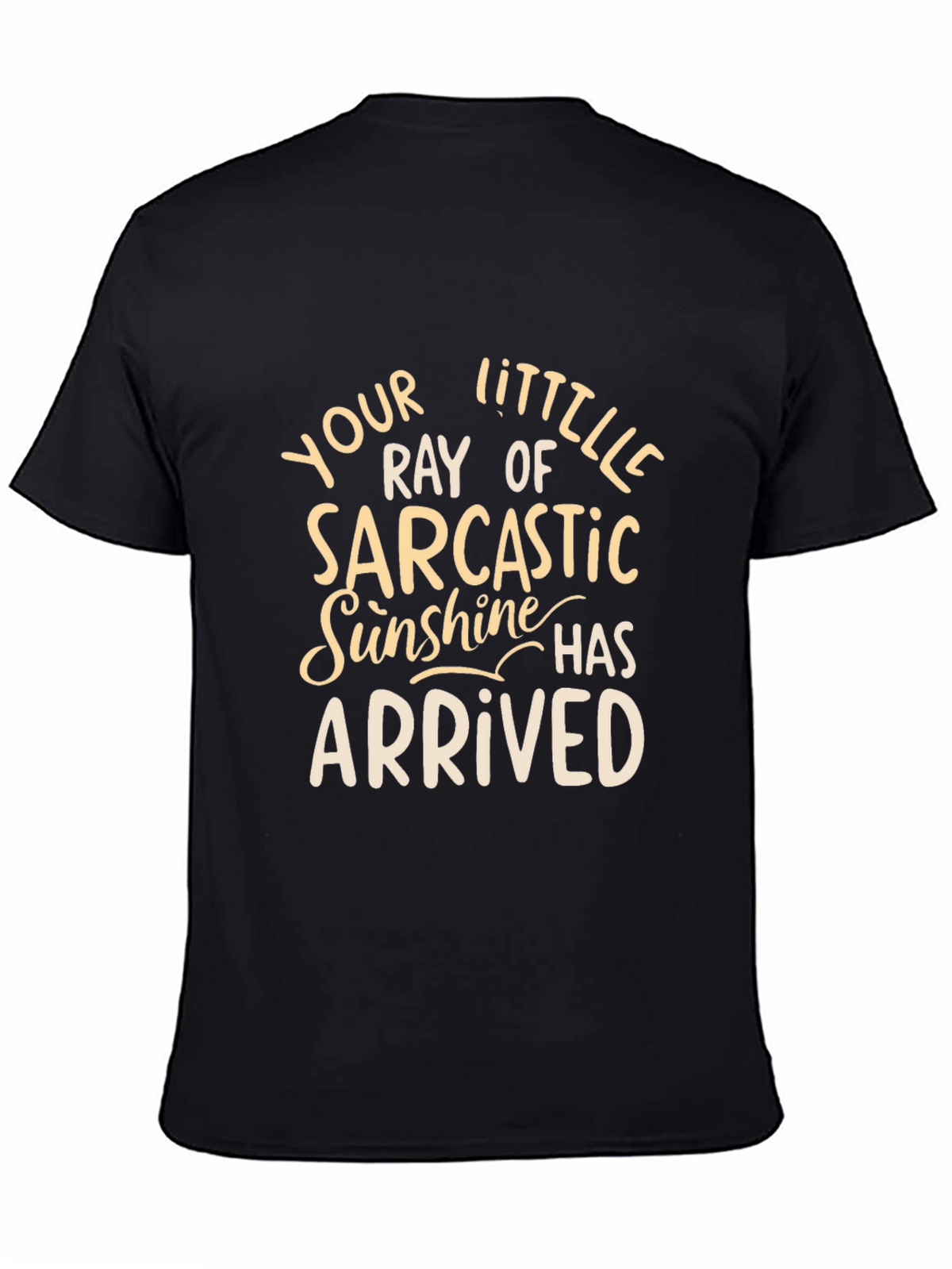 Sarcastic Sunshine Graphic Tee - Unisex Black T-Shirt